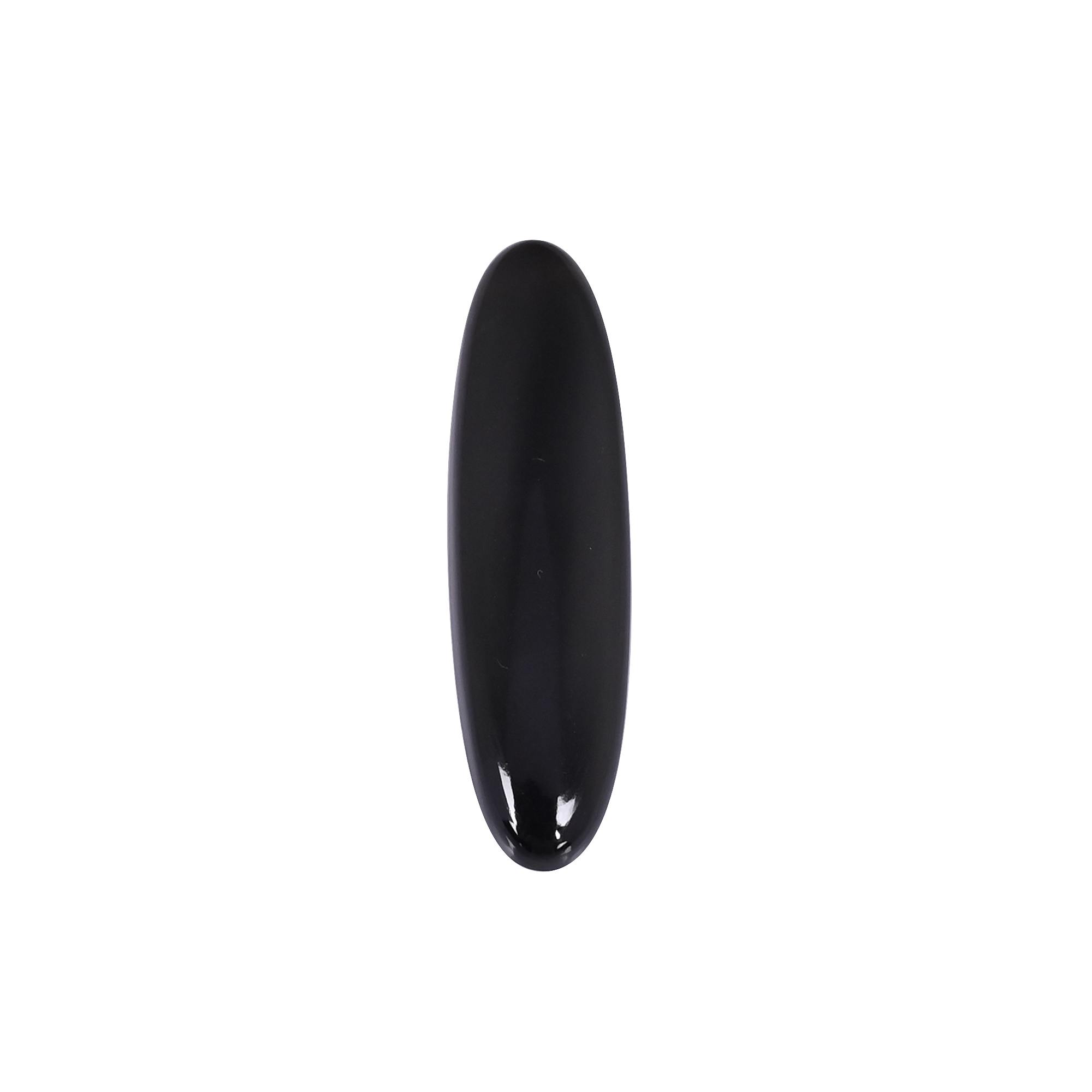 Natural Black Onyx 265 Carat 45x12mm Oval Shape Loose Gemstone