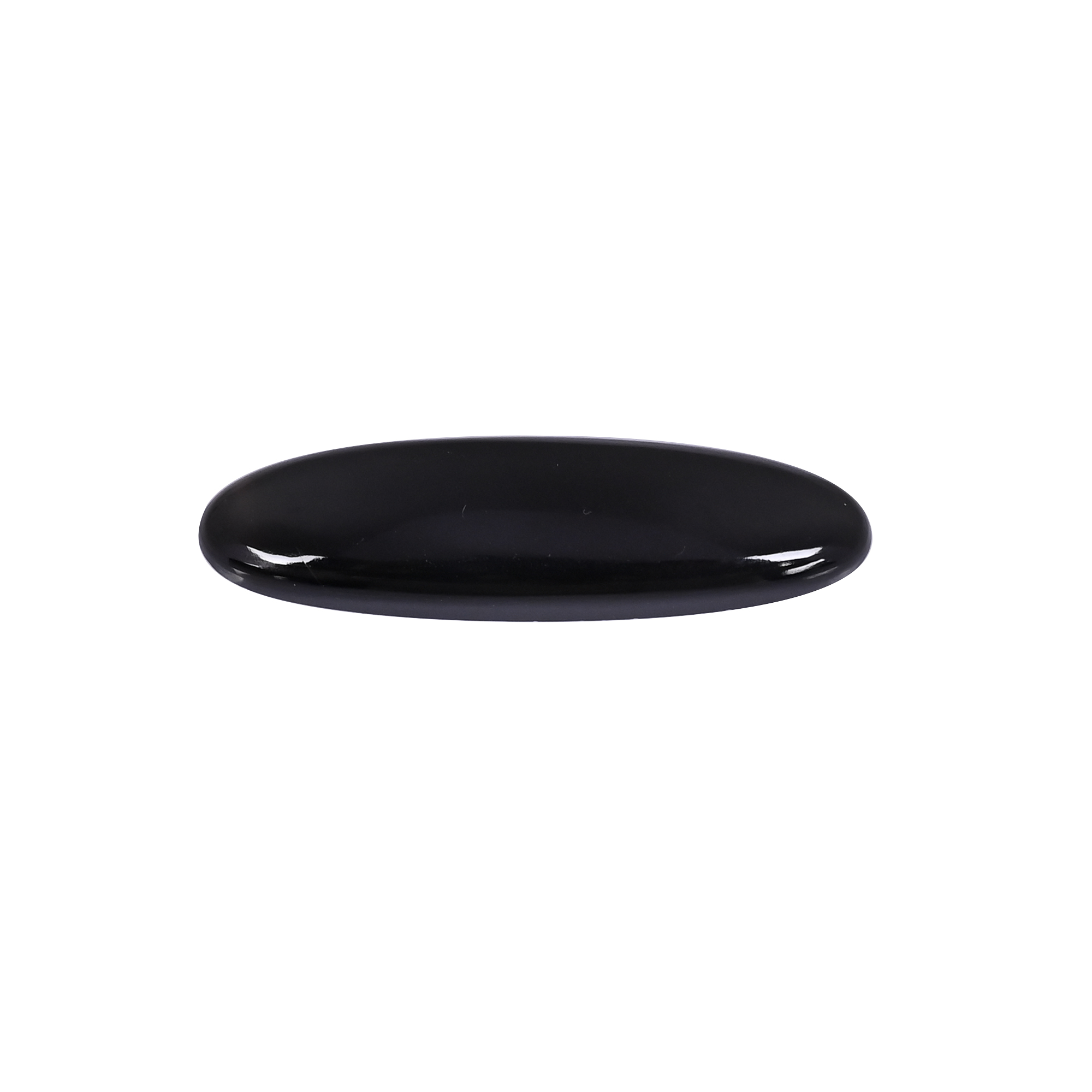 Natural Black Onyx 265 Carat 45x12mm Oval Shape Loose Gemstone