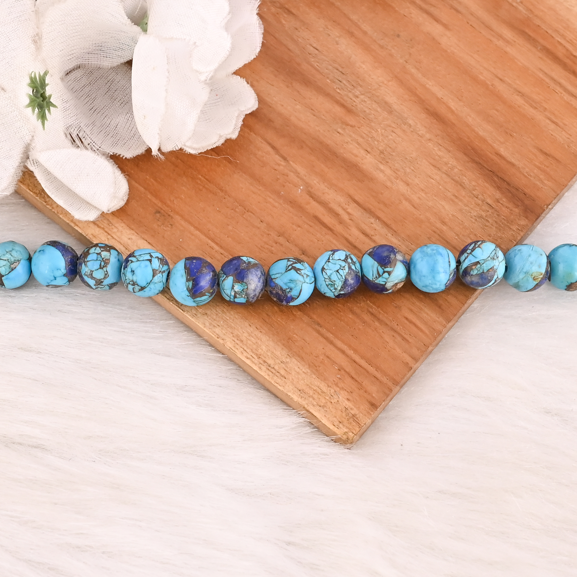 Natural Turquoise  Purple Amethyst Copper Gemstone 925 Sterling Silver Bracelet for Women Handmade Jewelry for Unisex