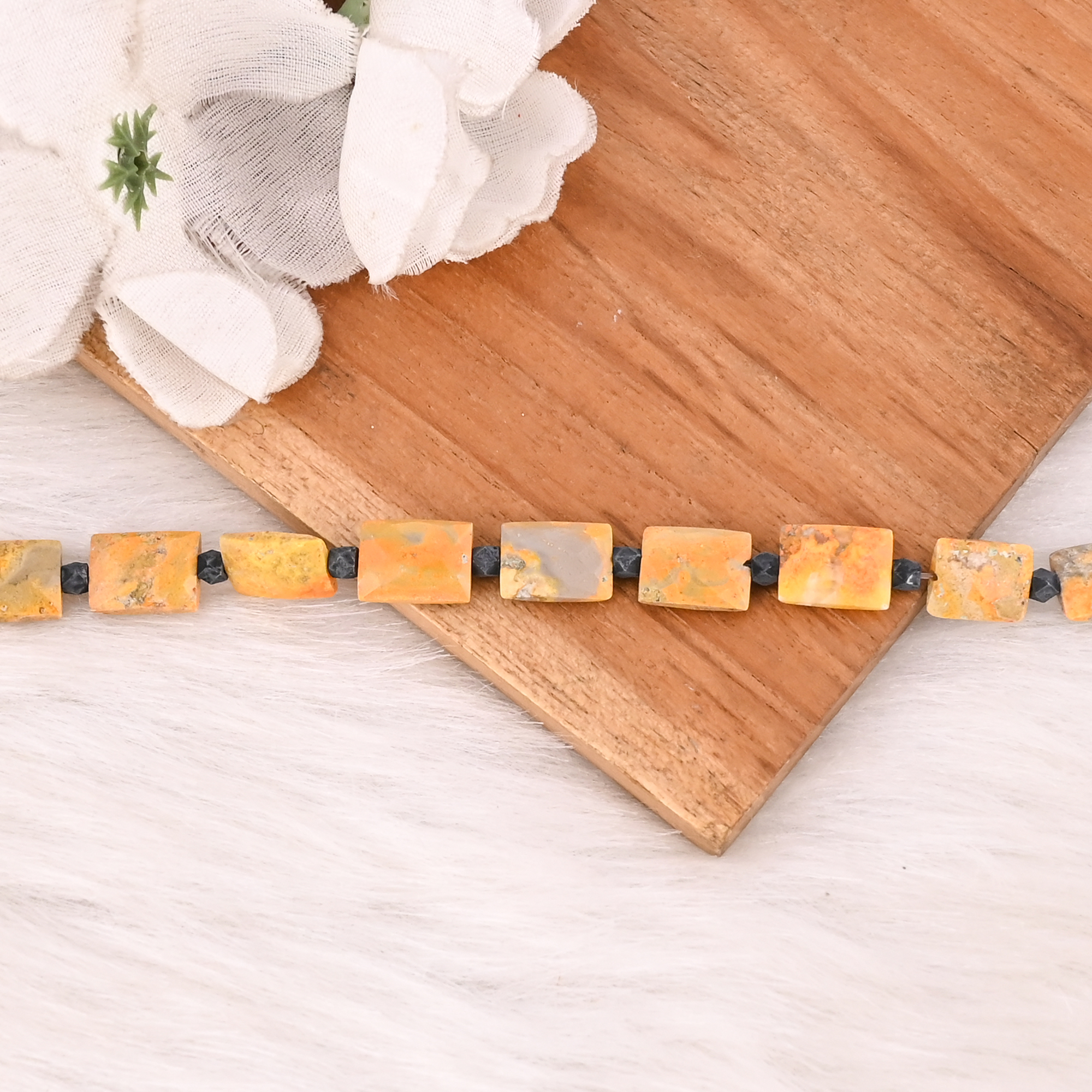 Natural Bumble Bee Jasper  Pyrite Gemstone Bracelet Handmade Beaded Jewelry for Unisex