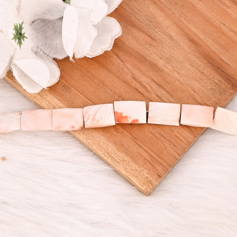 Image of Natural White Scolecite Gemstone 925 Sterling Silver Bracelet Handmade Jewelry for Unisex
