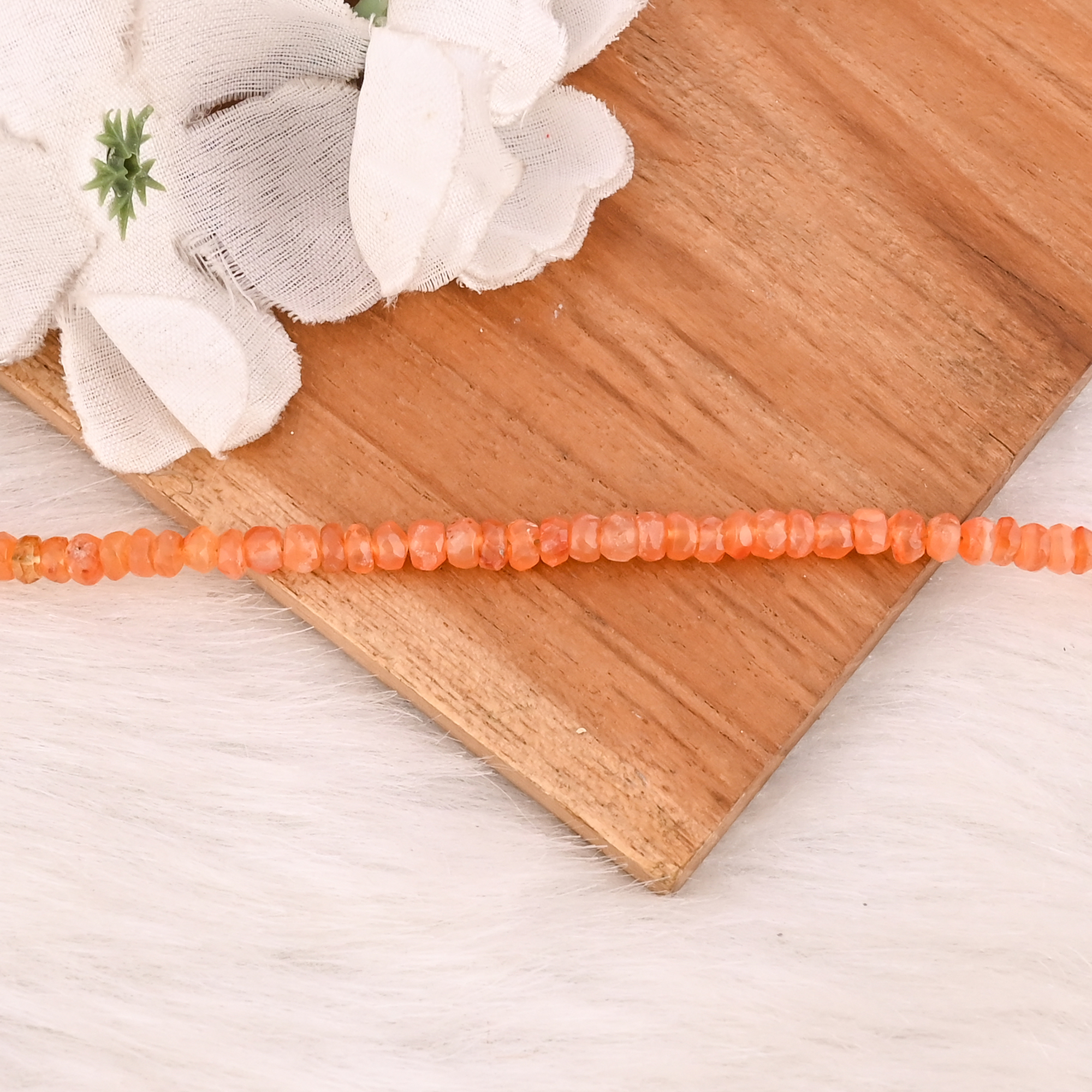 Natural Carnelian Gemstone 925 Sterling Silver Beaded Bracelet Handmade Jewelry for Unisex