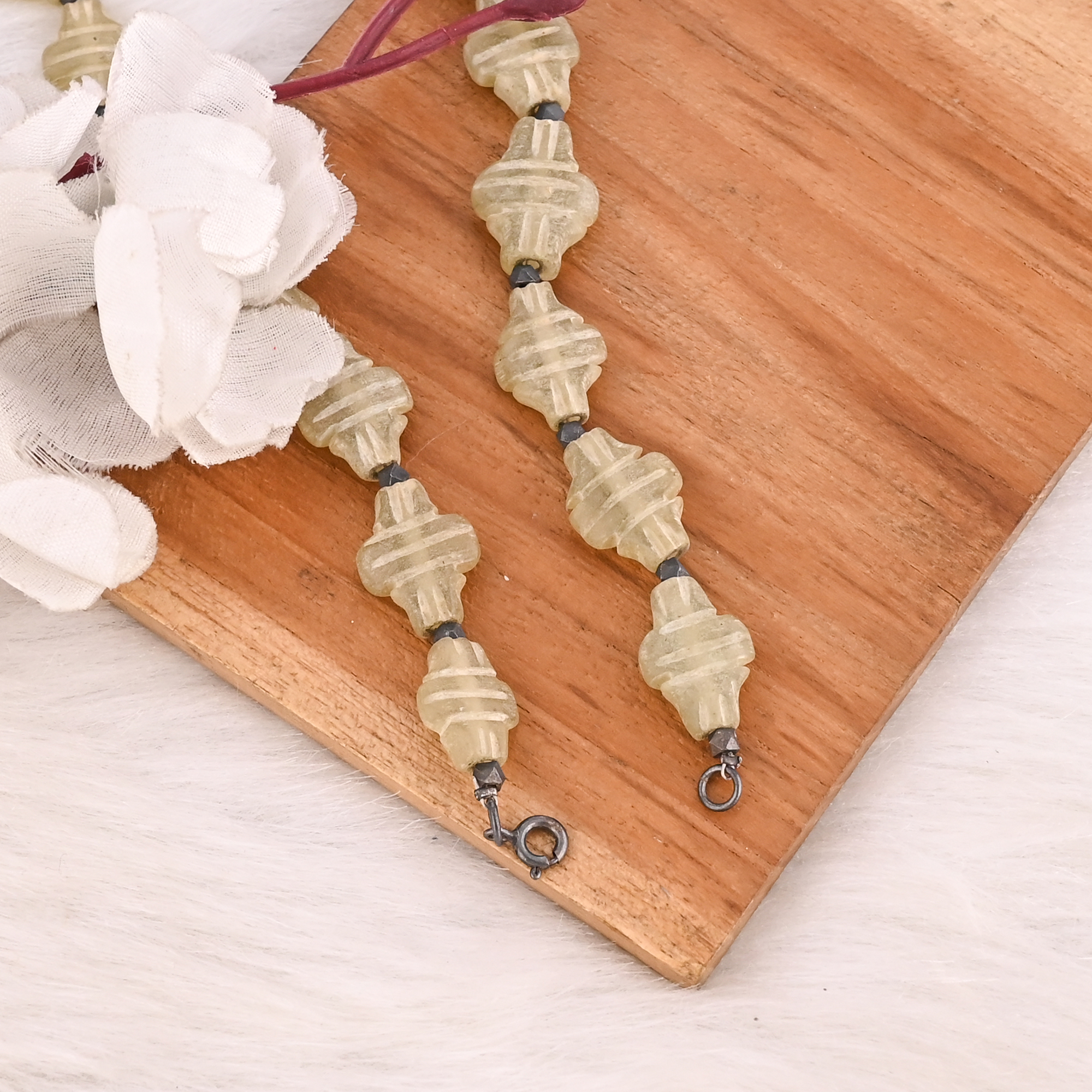 Natural Serpentine and Pyrite Gemstone 925 Sterling Silver Necklace Handmade Jewelry for Unisex