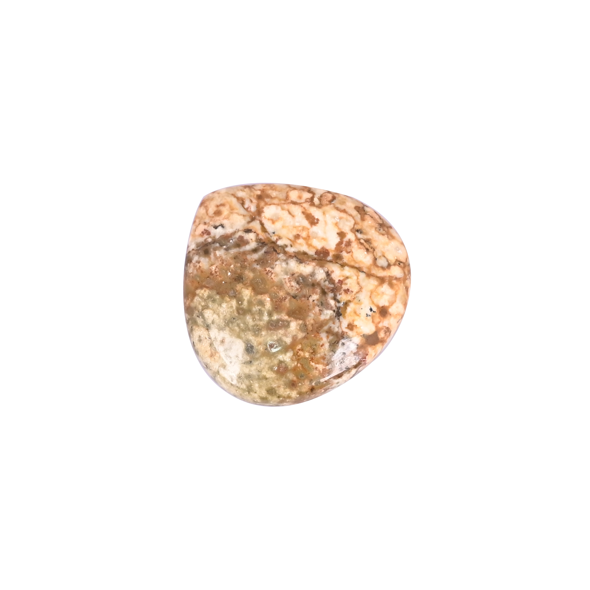 Frog Skin Jasper 359 Carat 29x29mm Heart Shape Loose Gemstone