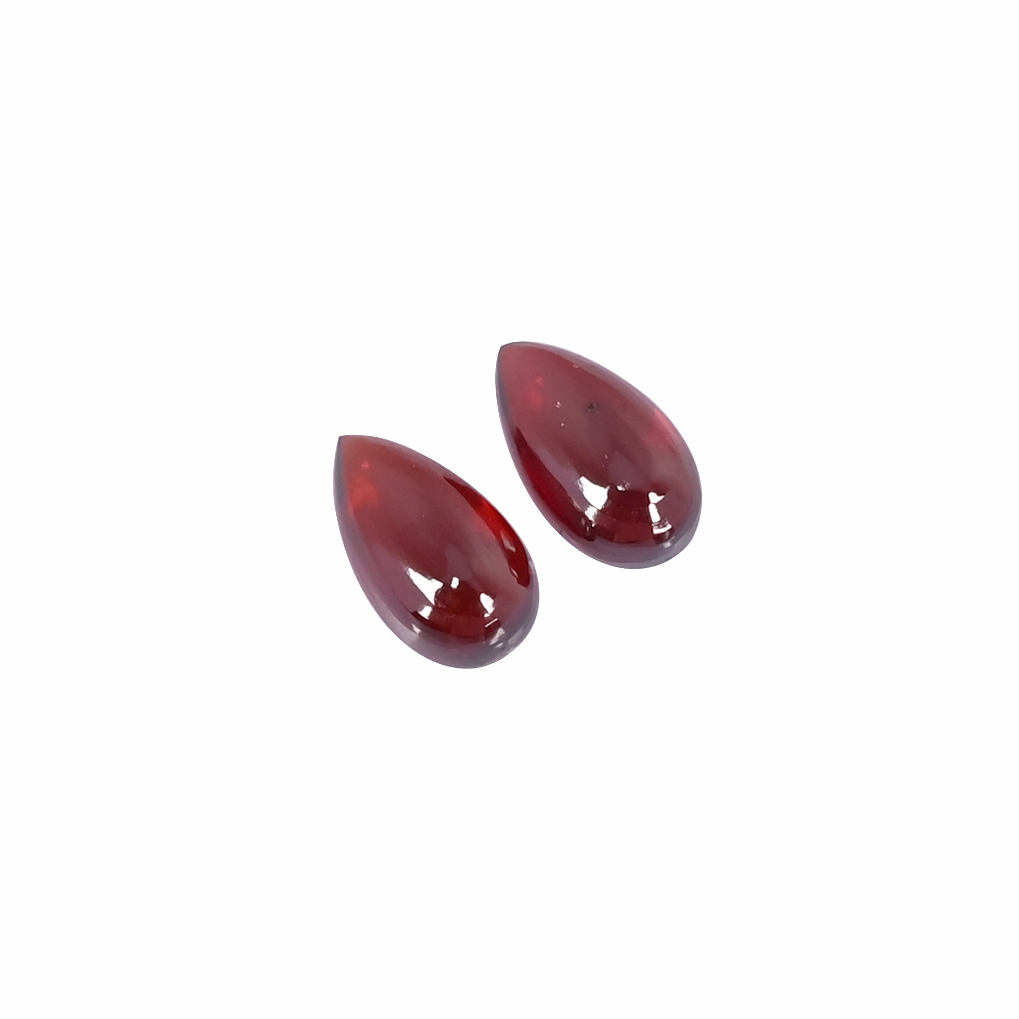 Natural Hyderabadi Garnet 48 Carat 2Pcs Weight 10x6mm Pear Shape Loose Gemstone
