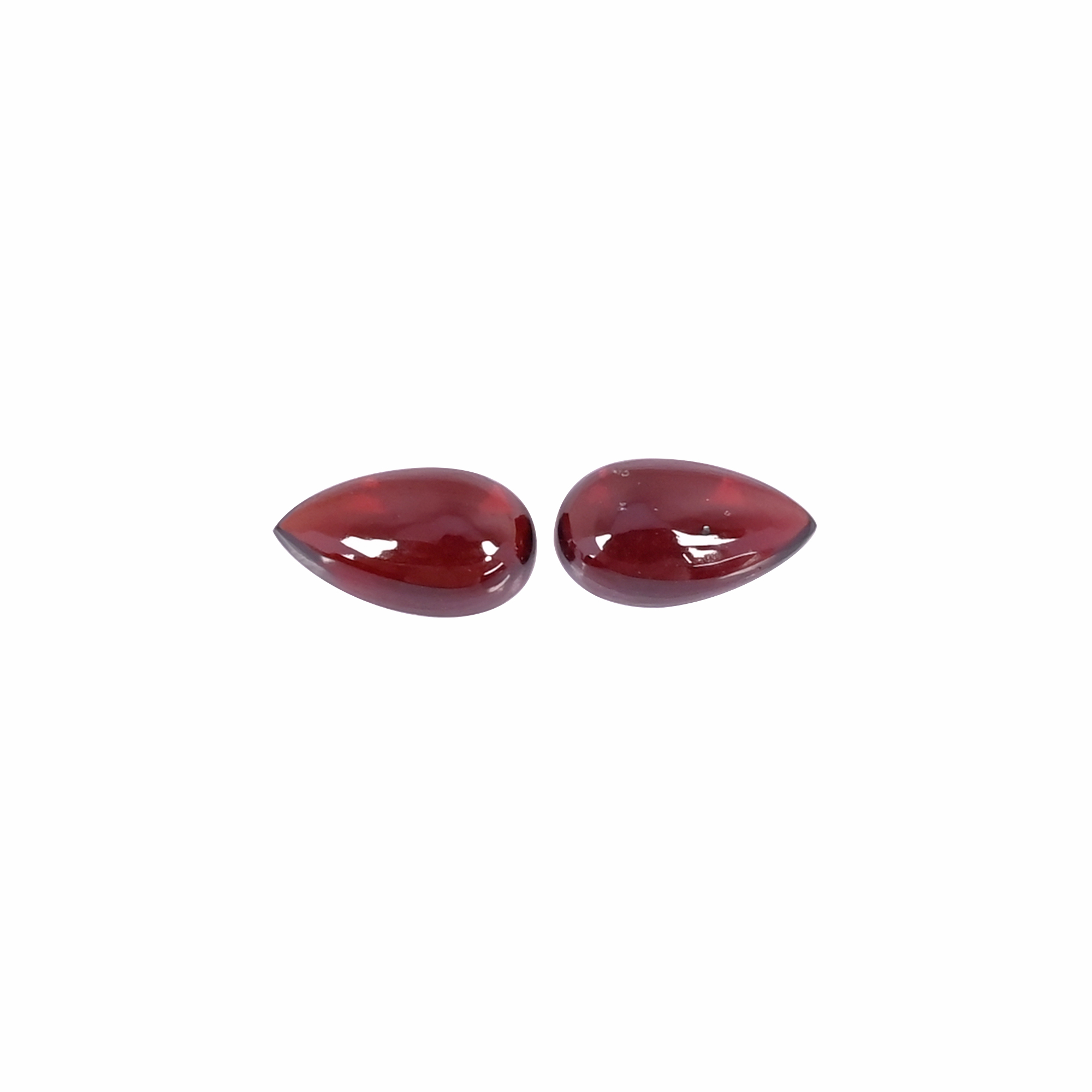 Natural Hyderabadi Garnet 48 Carat 2Pcs Weight 10x6mm Pear Shape Loose Gemstone