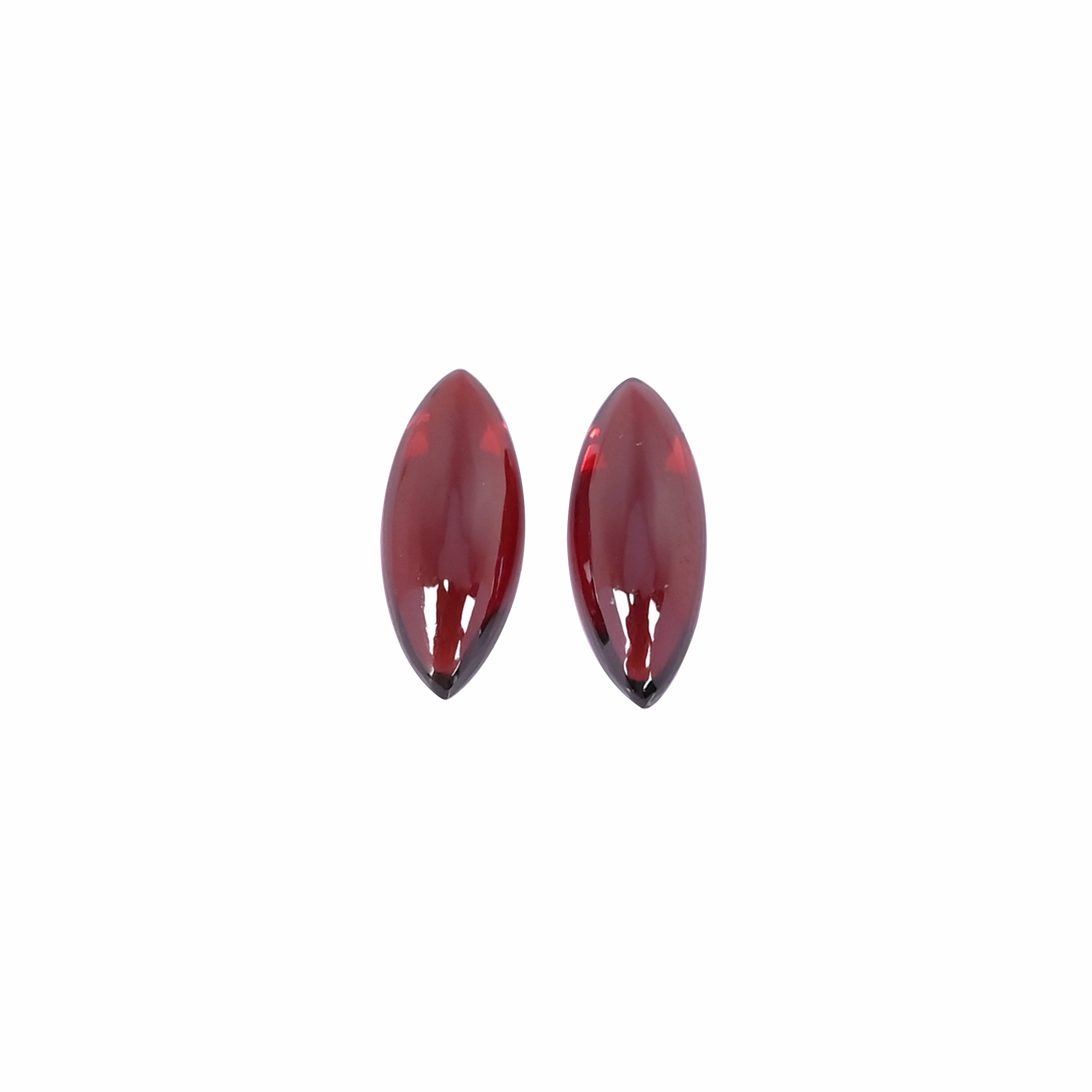 Natural Hyderabadi Garnet 63 Carat 2Pcs Weight 14x6mm Marquise  Shape Loose Gemstone