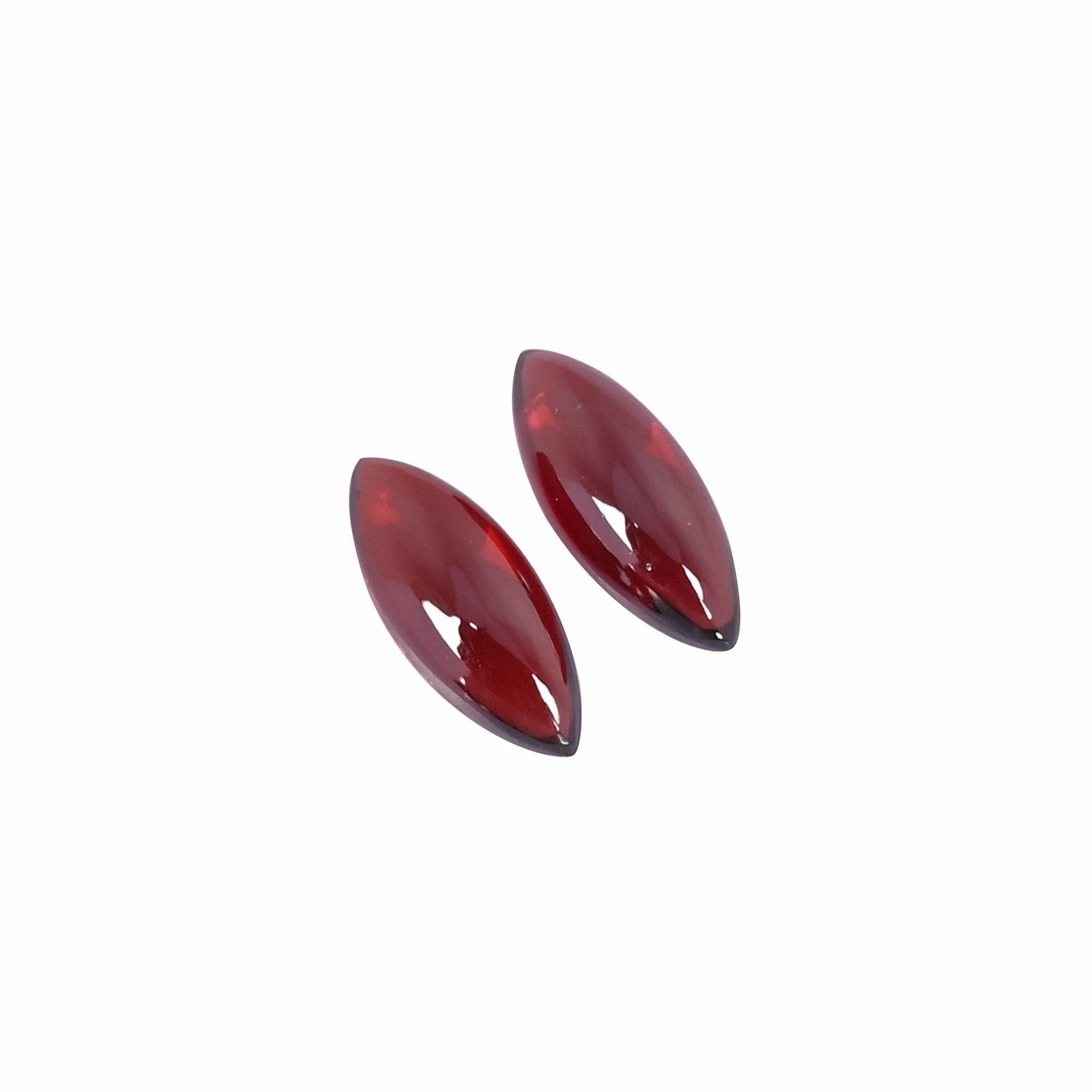 Natural Hyderabadi Garnet 63 Carat 2Pcs Weight 14x6mm Marquise  Shape Loose Gemstone