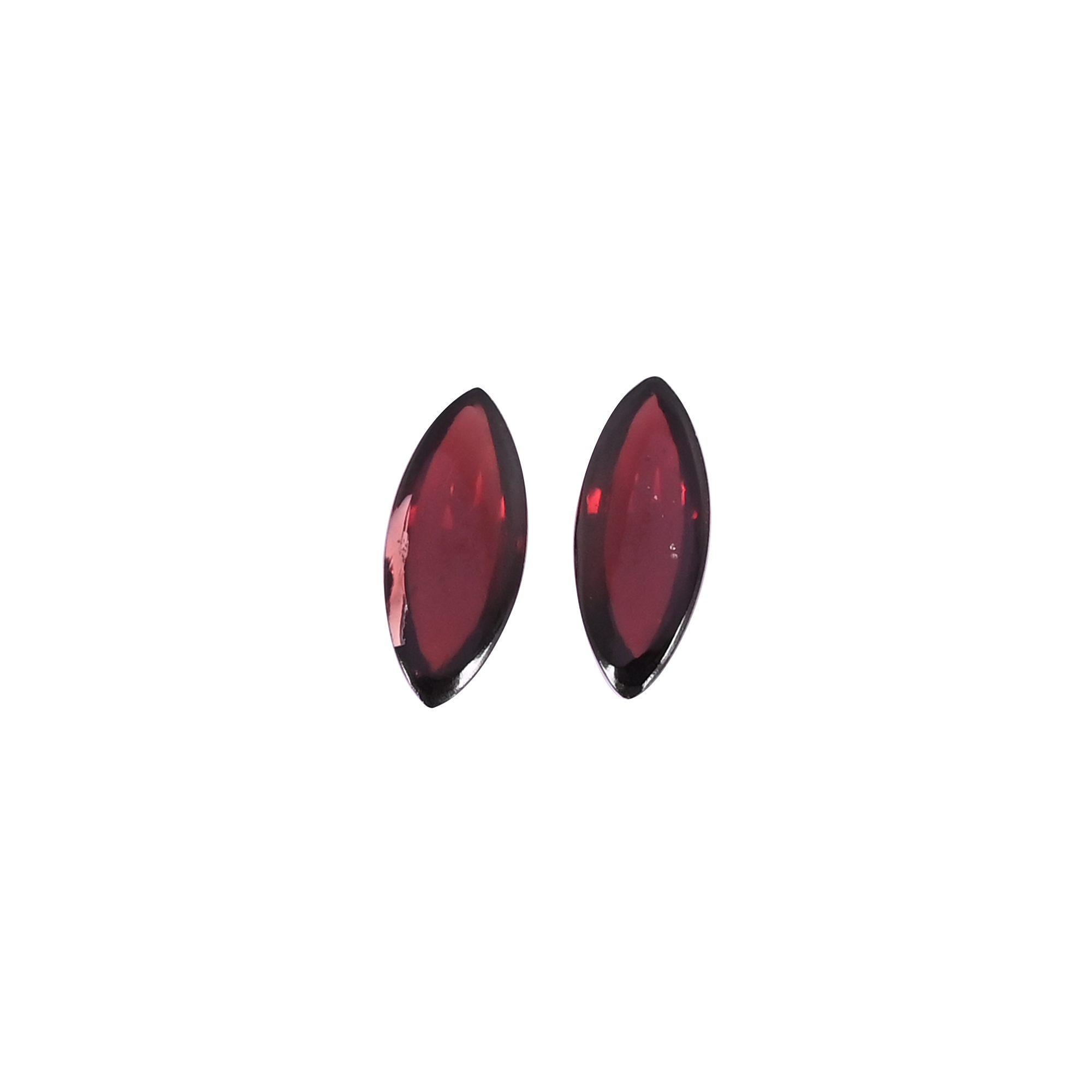 Natural Hyderabadi Garnet 63 Carat 2Pcs Weight 14x6mm Marquise  Shape Loose Gemstone