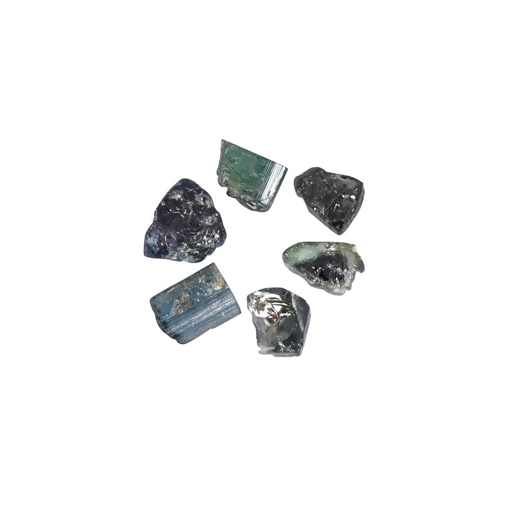 Image of Natural Tourmaline 20.00 Carat( 6Pcs Weight ) 10x7mm 9x7mm Row Shape Loose Gemstone