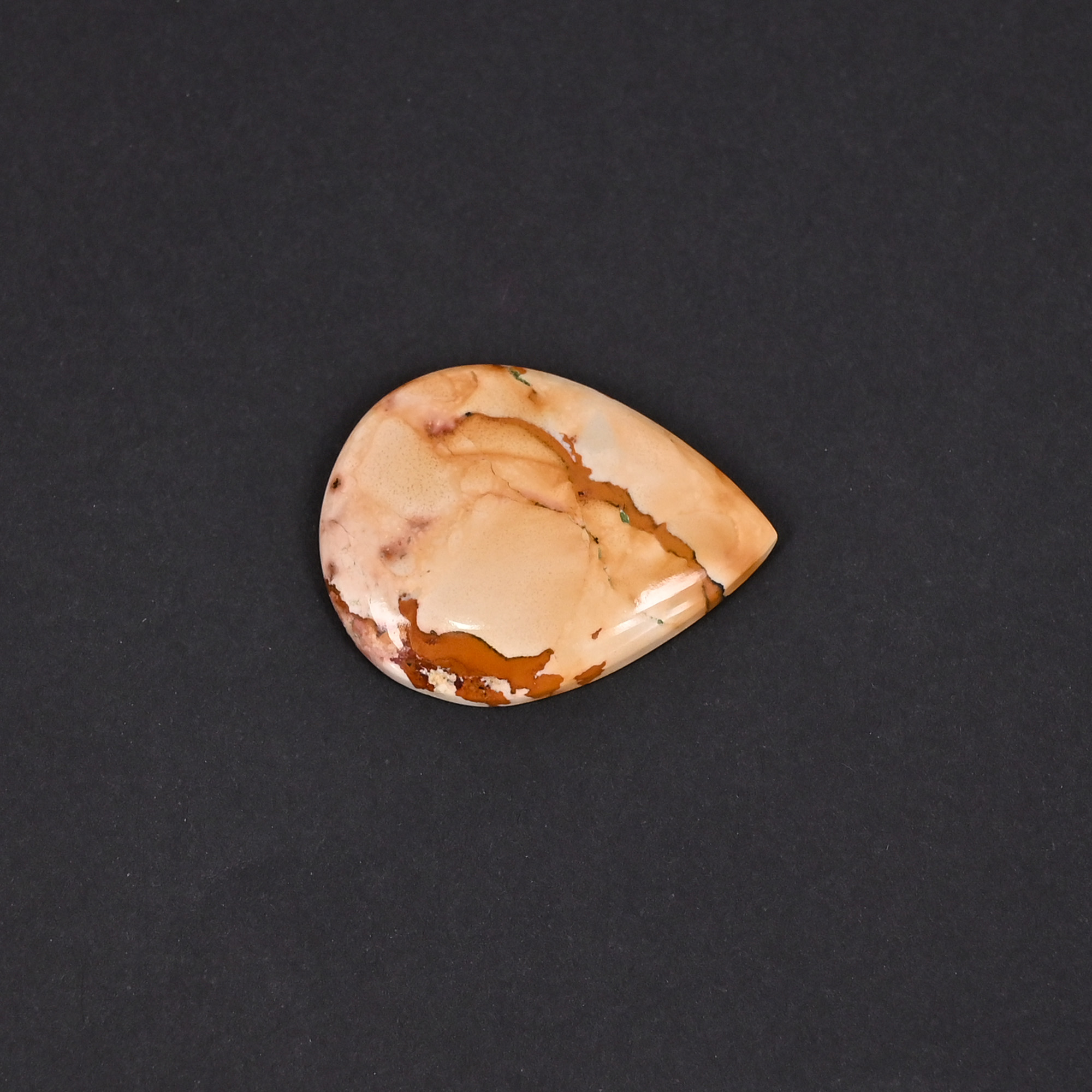 Brecciated Jasper 207 Carat 28x22mm Pear Shape Loose Gemstone