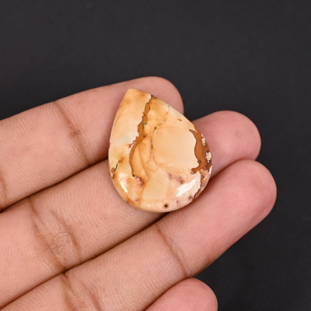 Image of Brecciated Jasper 20.7 Carat 28x22mm Pear Shape Loose Gemstone
