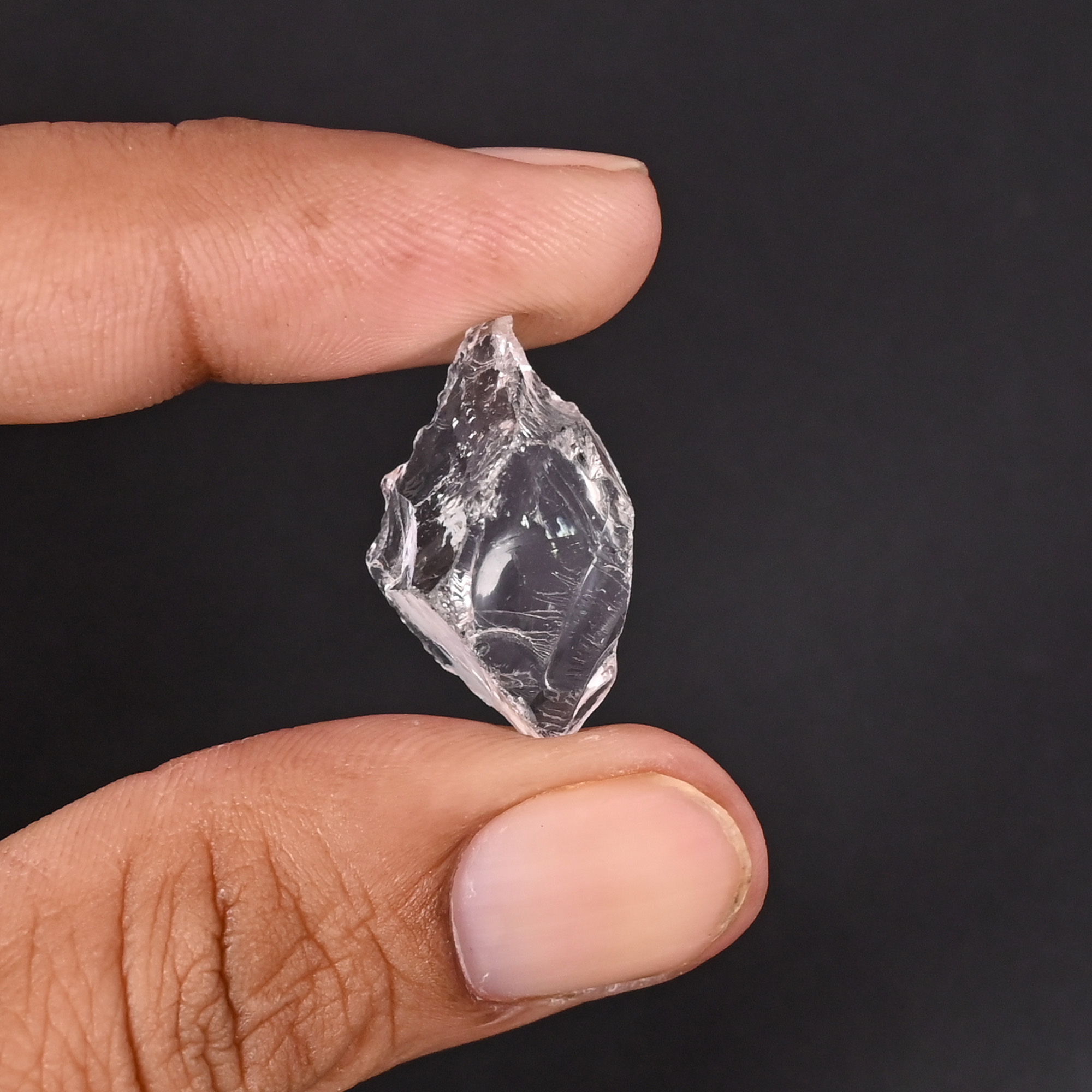 Natural Crystal Gemstone 158 Carat 24x14mm Uneven Shape Loose Gemstone