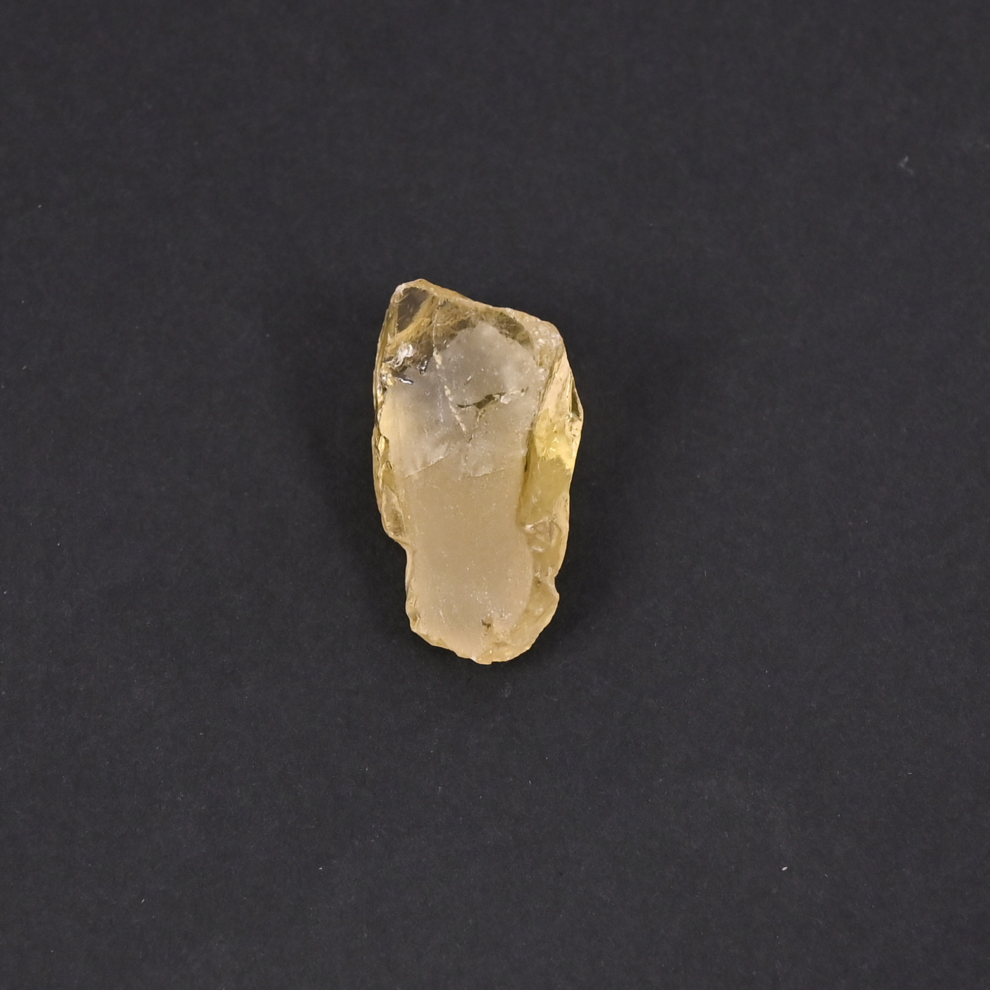 Natural Lemon Quartz 264 Carat 24x13mm Row Shape Loose Gemstone