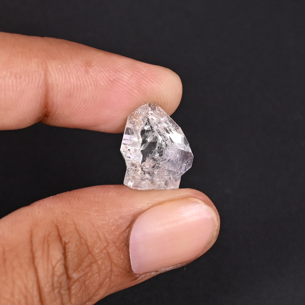 Image of Natural Harkimer Diamond 9.7 Carat 15x13mm Row Shape Loose Gemstone