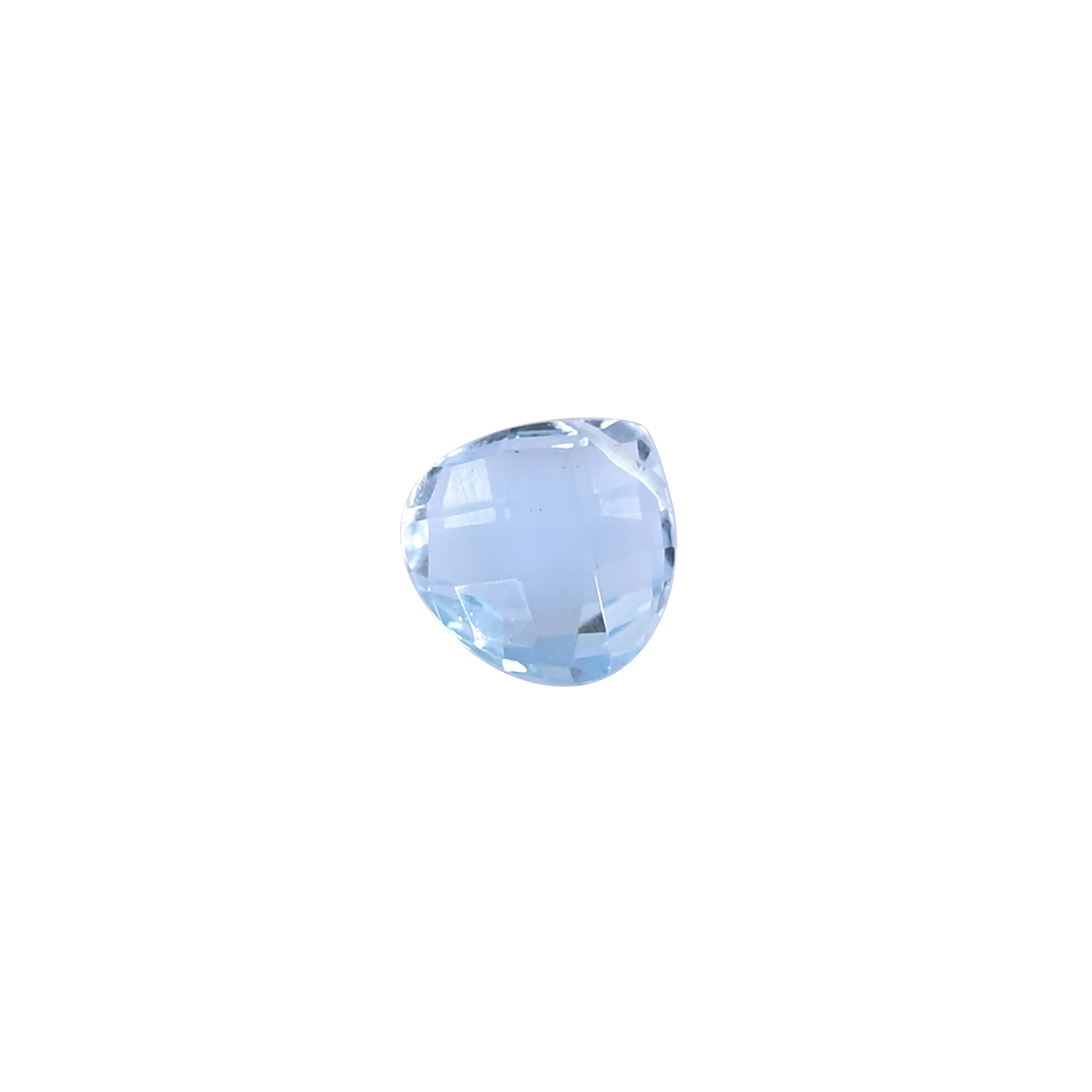 Blue Topaz 35 Carat 10x10mm Heart Shape Loose Gemstone