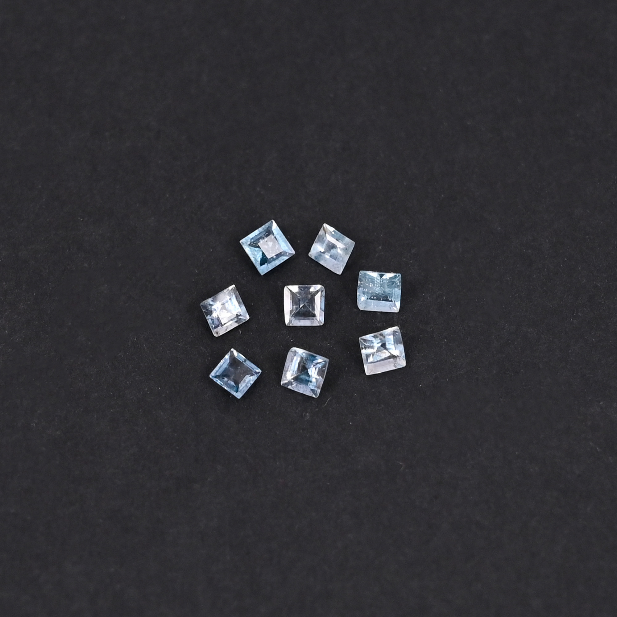 Natural Topaz 03 Carat  5 pieces weight  2x2mm Square Shape Loose Gemstone