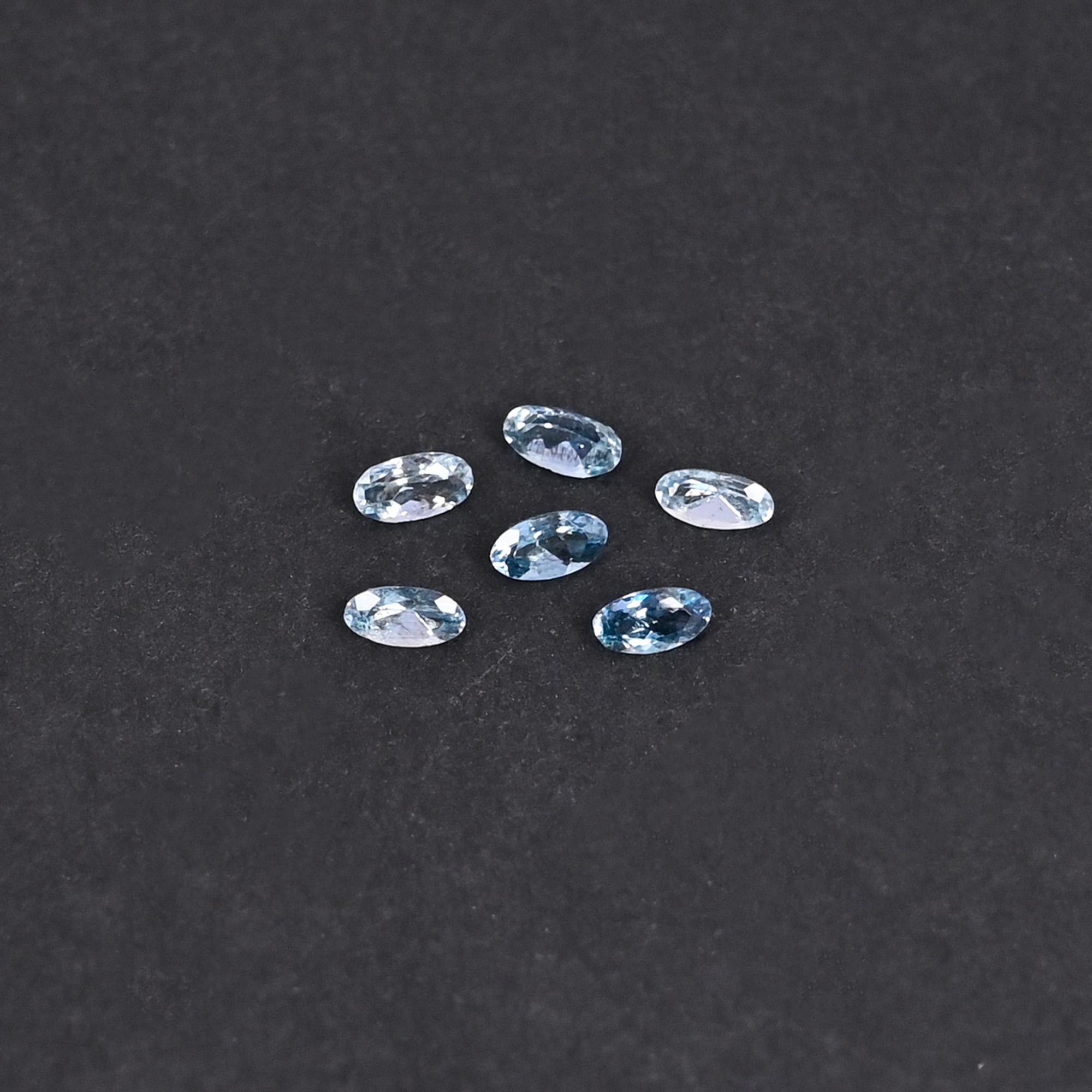Natural Topaz 052 Carat 6 Pieces Weight  3x2mm Oval Shape Loose Gemstone