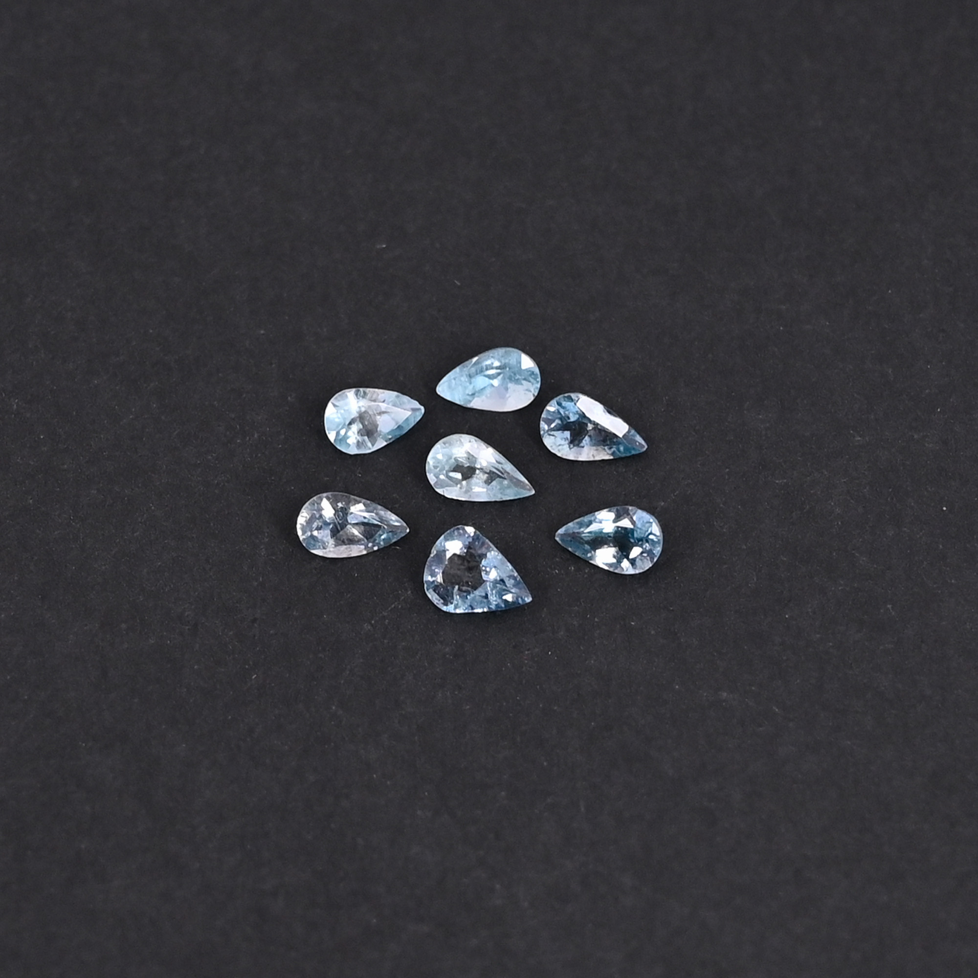 Natural Topaz 082 Carat  5 pieces weight  5x3mm Pear Shape Loose Gemstone