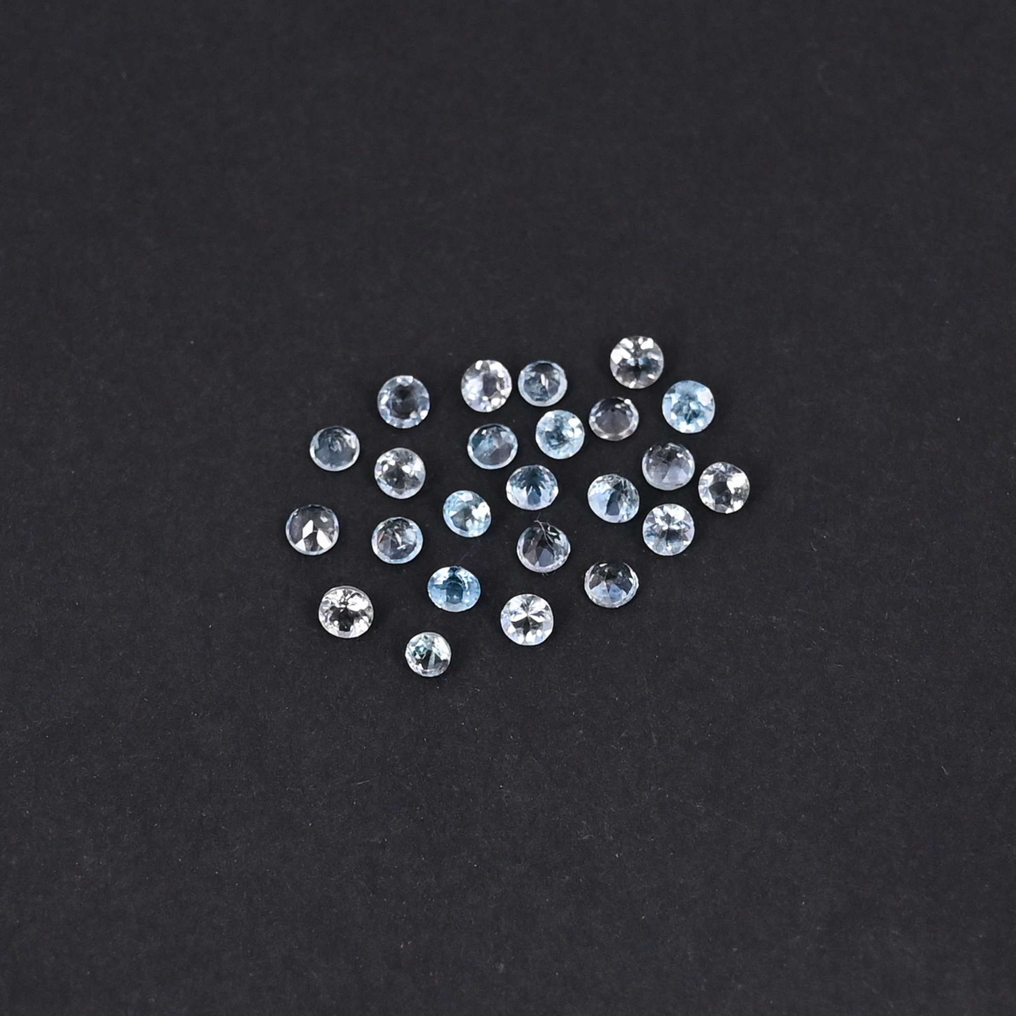 Natural Topaz 029 Carat  5 Pieces Weight  2x2mm Round Shape Loose Gemstone