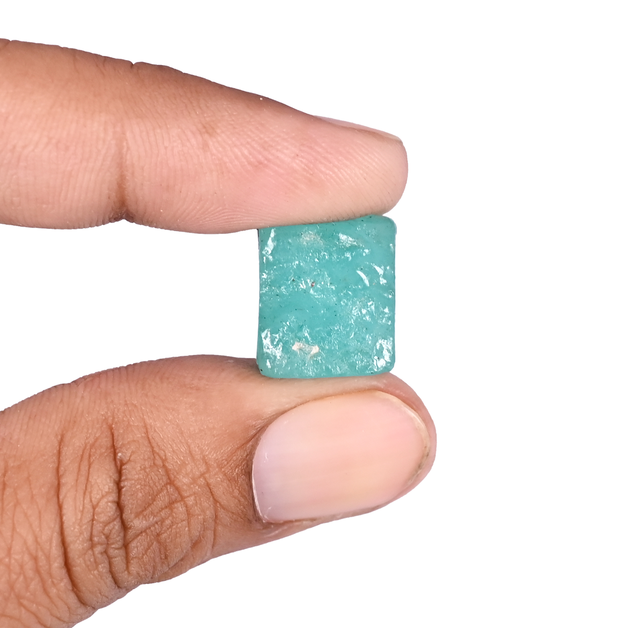 Natural Amazonite 136 Carat 14x12mm Fancy Shape Loose Gemstone