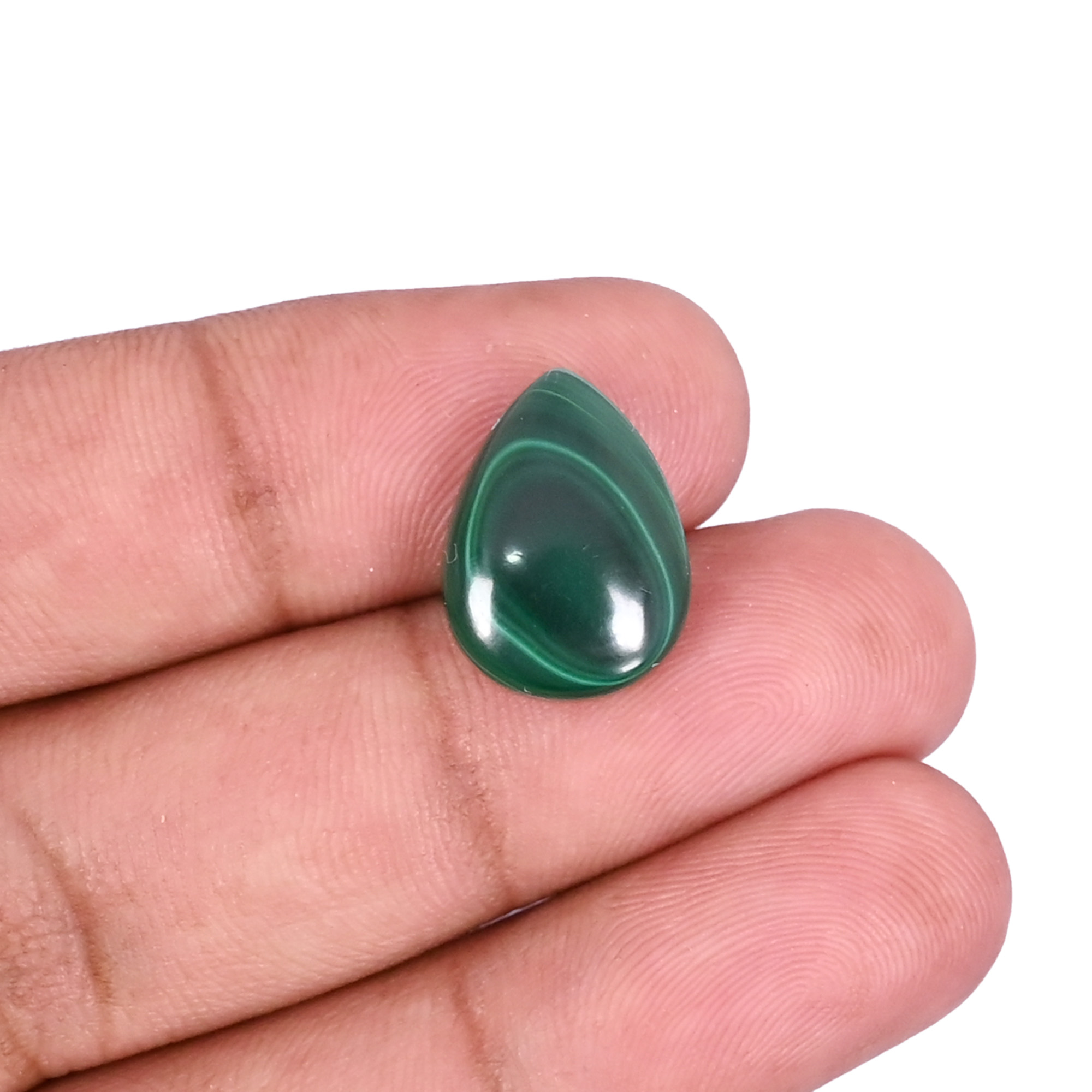Natural Malachite 1266 Carat 16x12mm Pear Shape Loose Gemstone