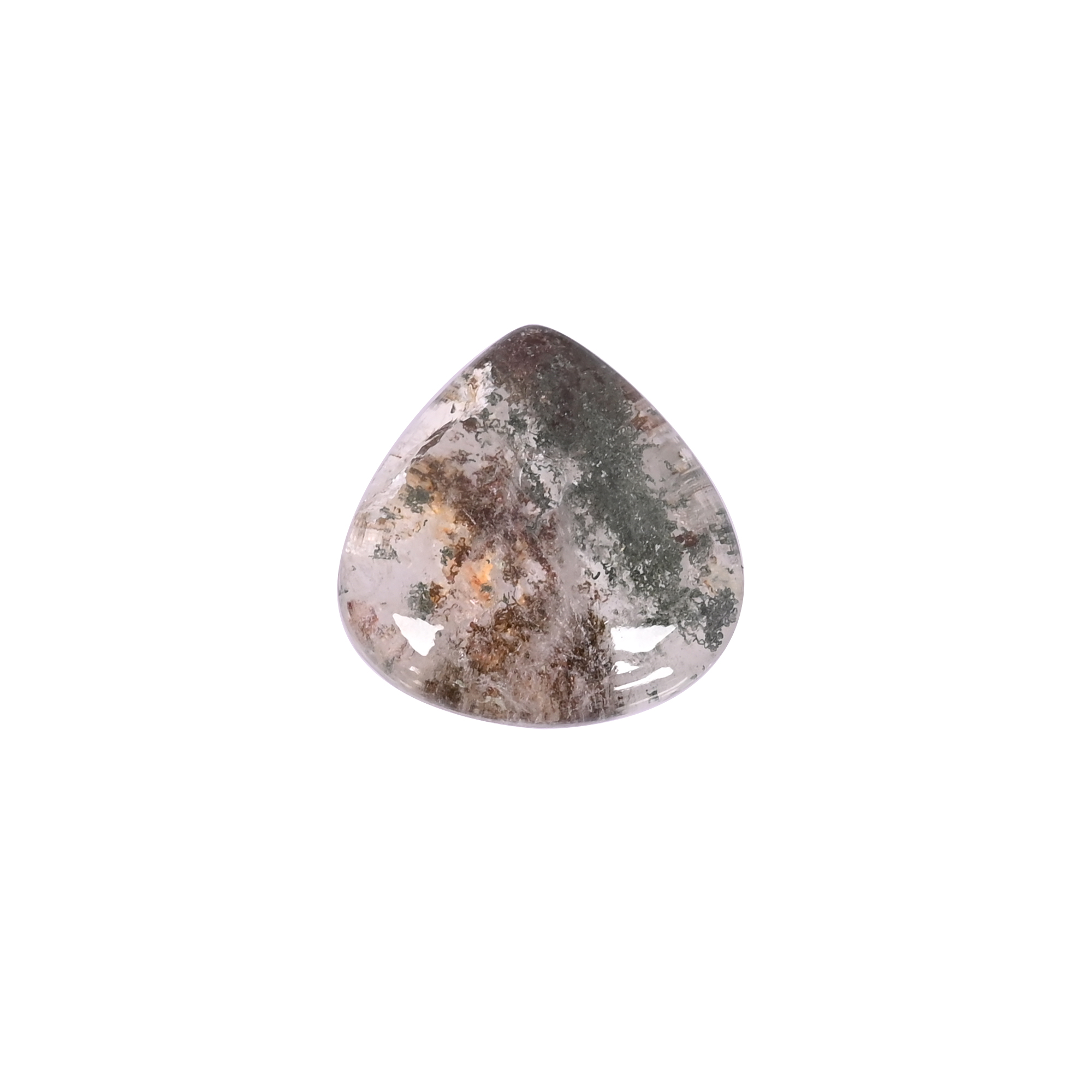 Natural Garden Quartz 1111 Carat 34x32mm Heart Shape Loose Gemstone