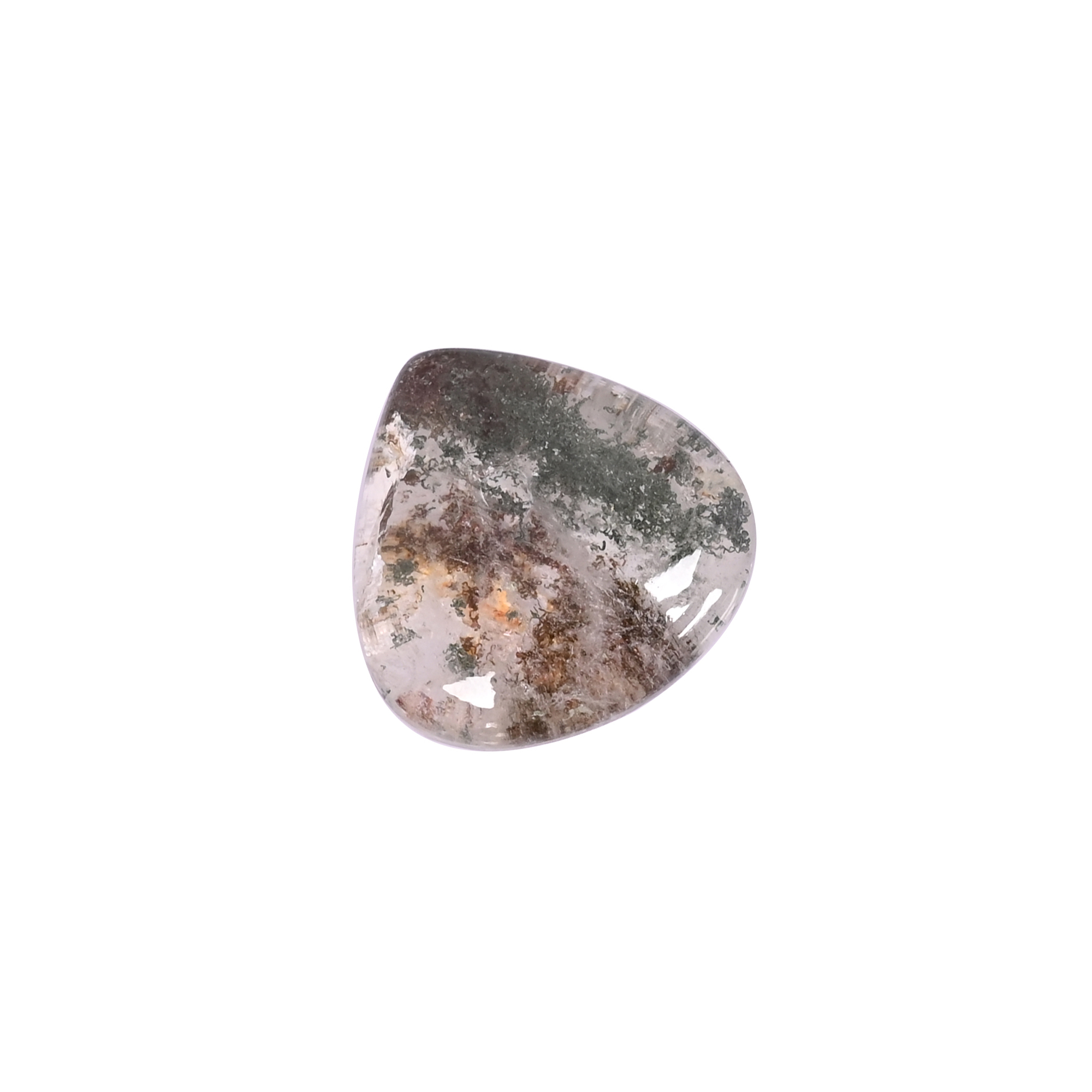 Natural Garden Quartz 1111 Carat 34x32mm Heart Shape Loose Gemstone