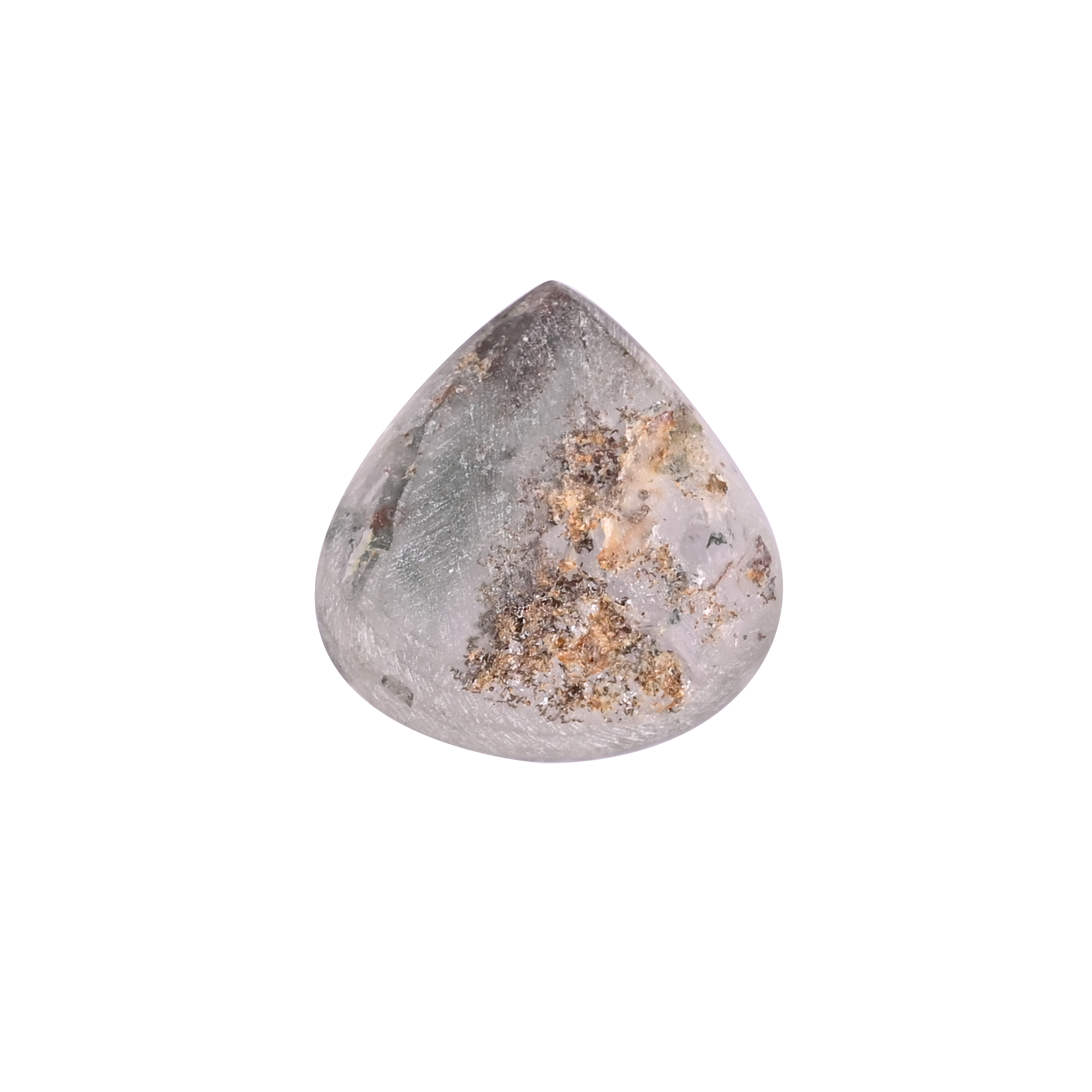 Natural Garden Quartz 1111 Carat 34x32mm Heart Shape Loose Gemstone