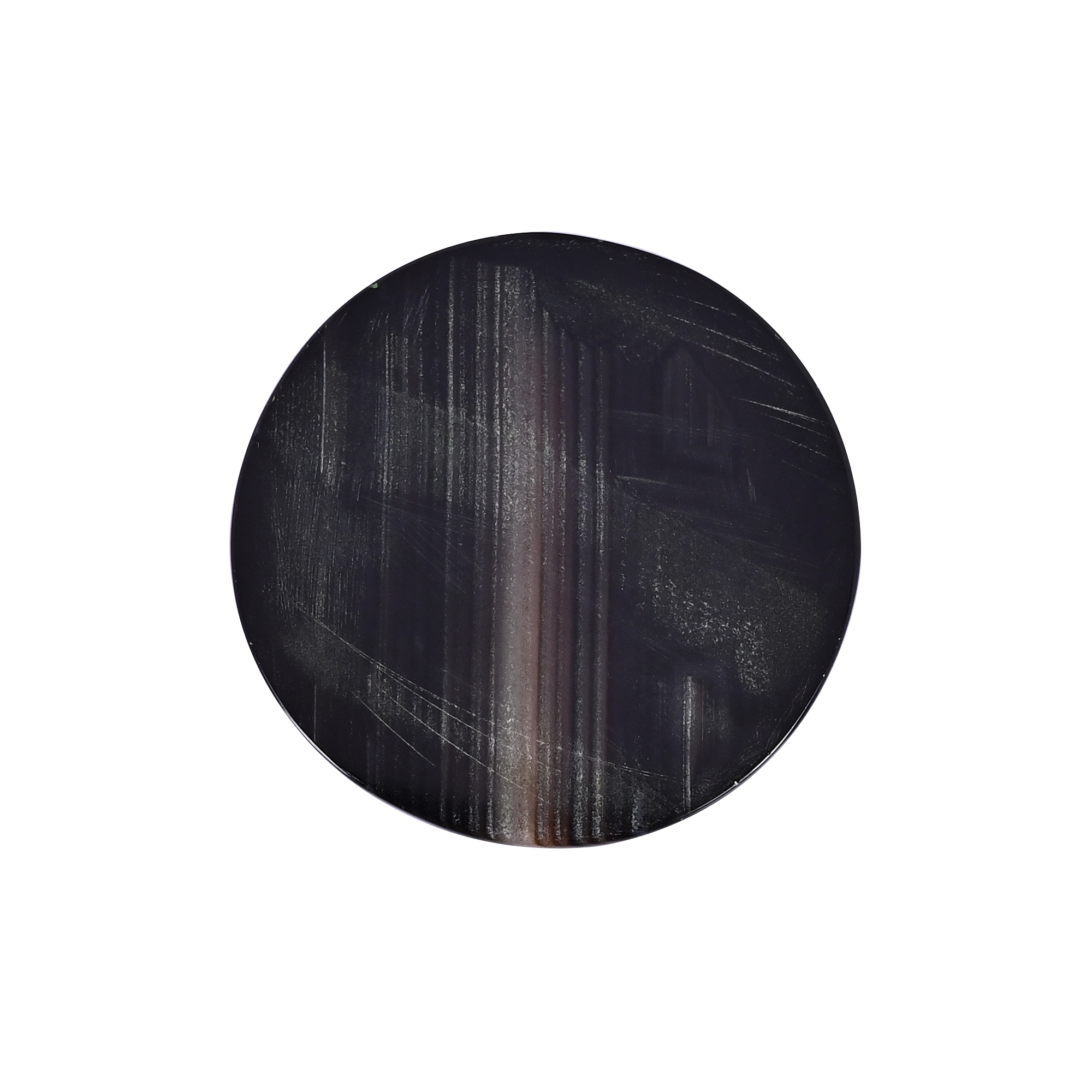 Natural Black Onyx 720 Carat 56x56mm Round Shape Loose Gemstone
