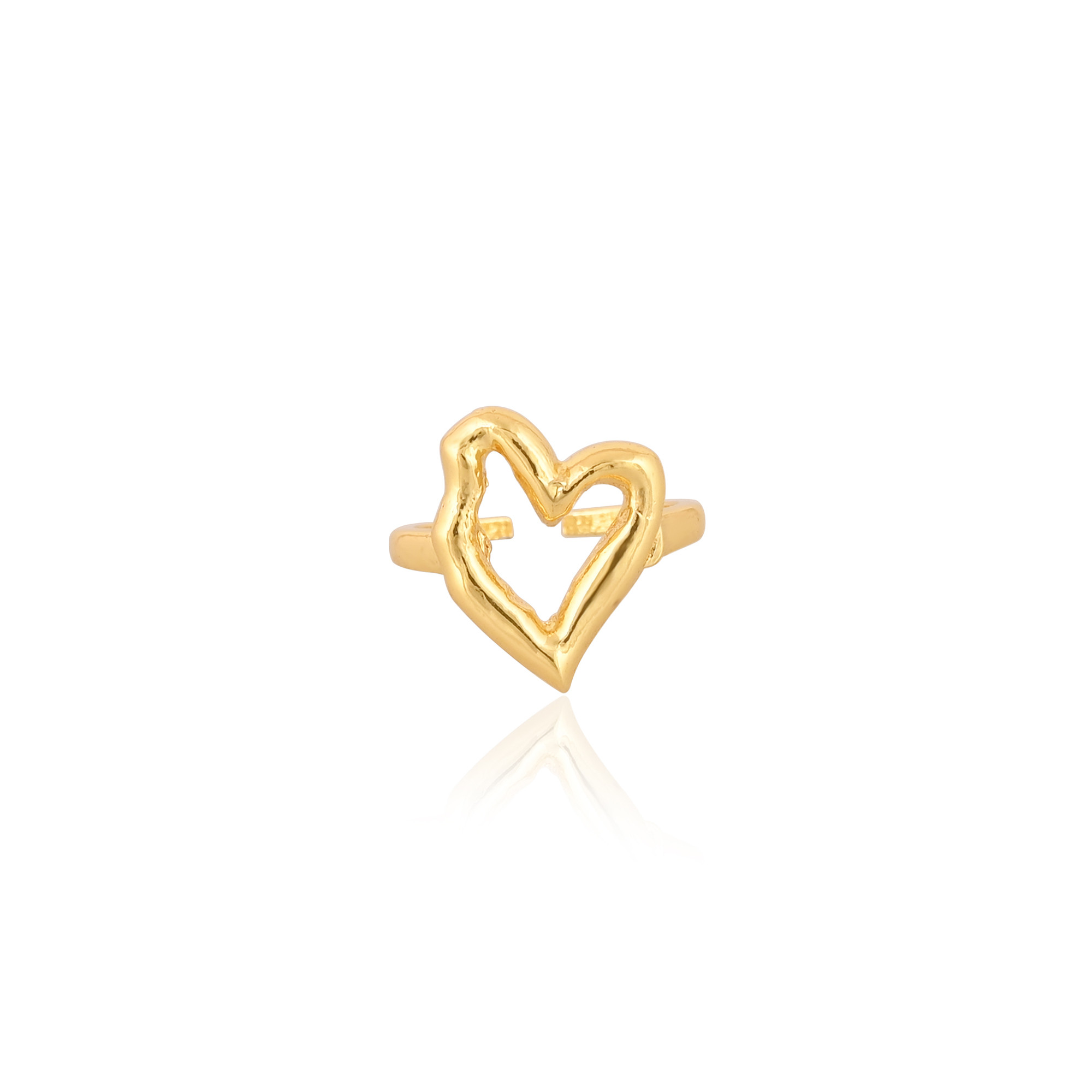 Wholesale Lot 25 Piece Yellow Gold Plated Plain Brass Handmade Designer Adjustable Ring