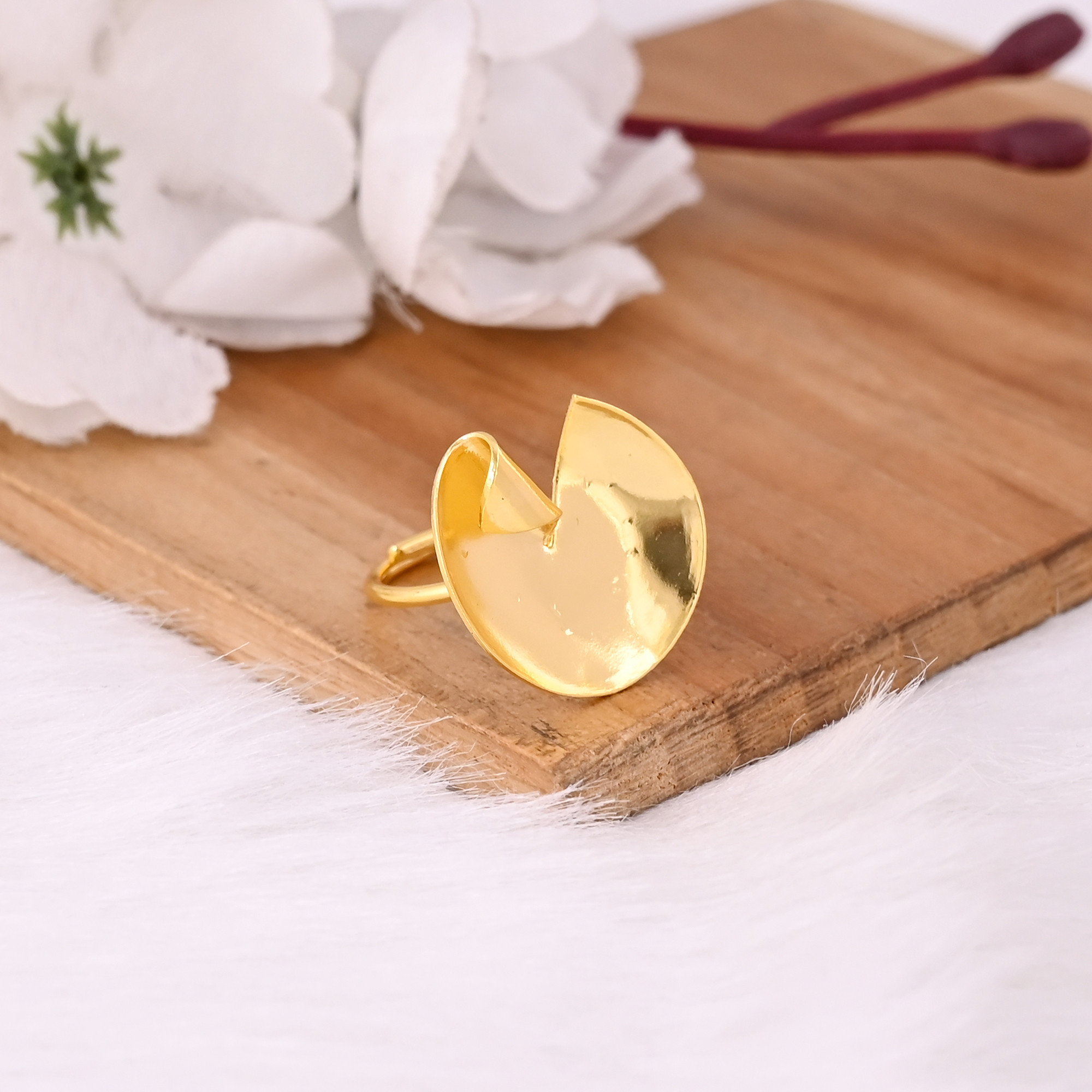 Wholesale Lot 25 Piece Yellow Gold Plated Brass Womens Adjustable Ring Charm jewelry Gift For Her