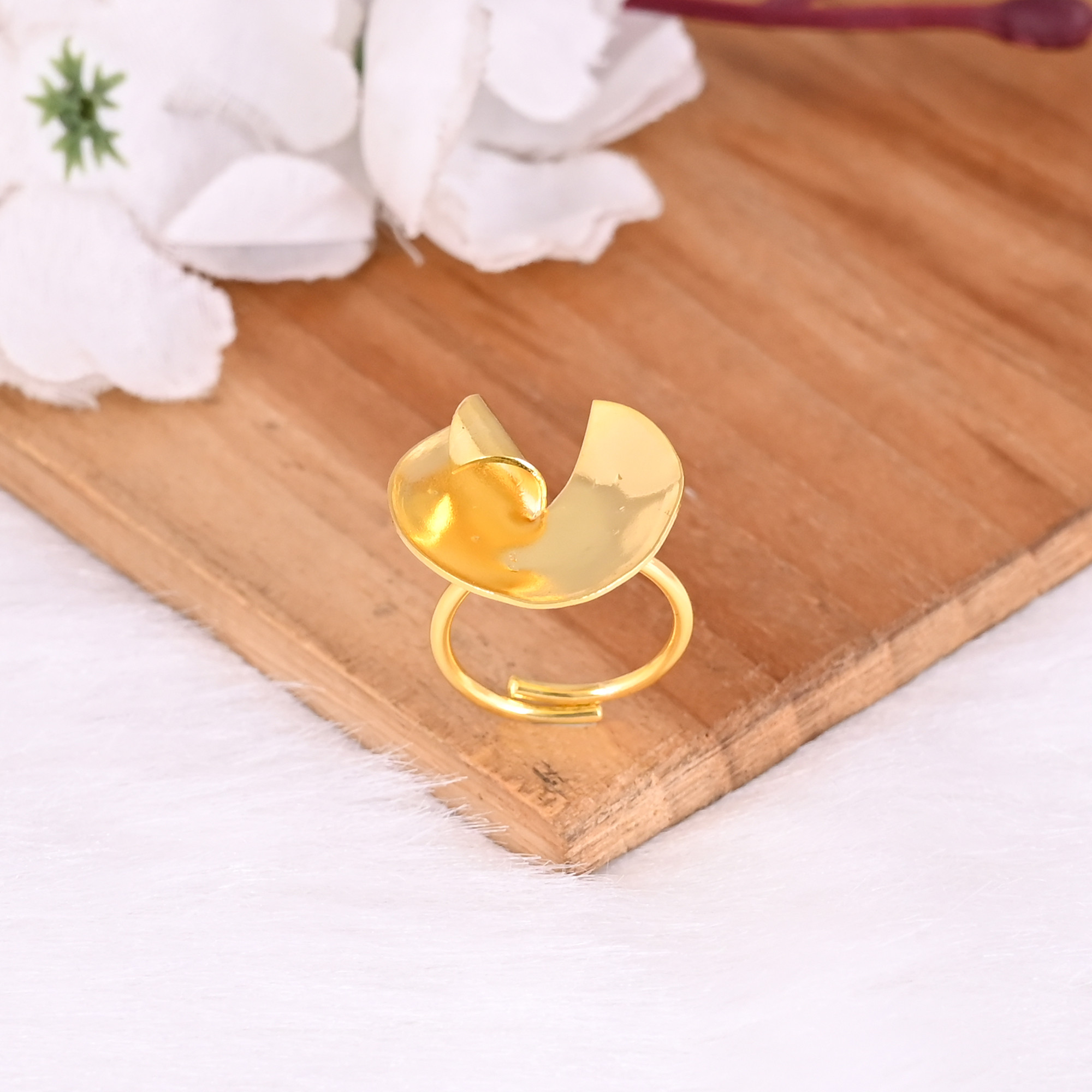 Wholesale Lot 25 Piece Yellow Gold Plated Brass Womens Adjustable Ring Charm jewelry Gift For Her