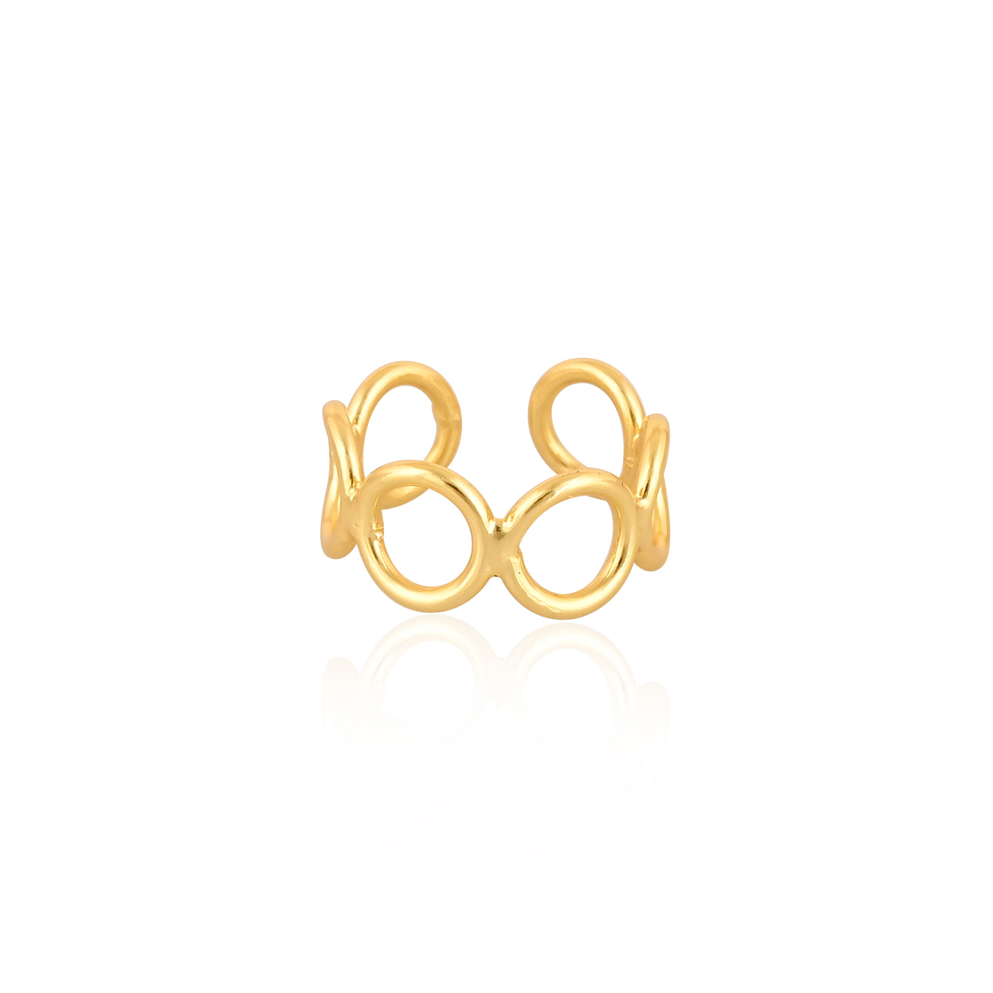 Yellow Gold Plated Brass Wholesale Lot 25 Piece Womens Adjustable Ring Charm jewelry Gift For Her