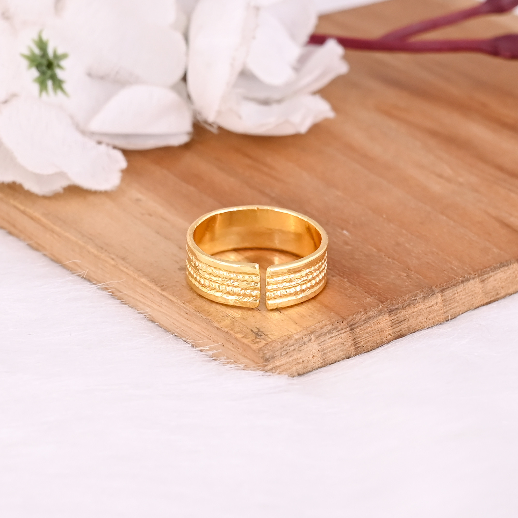 Yellow Gold Plated Brass Wholesale Lot 25 Piece Womens Adjustable Ring Fashionable Ring Designer Ring
