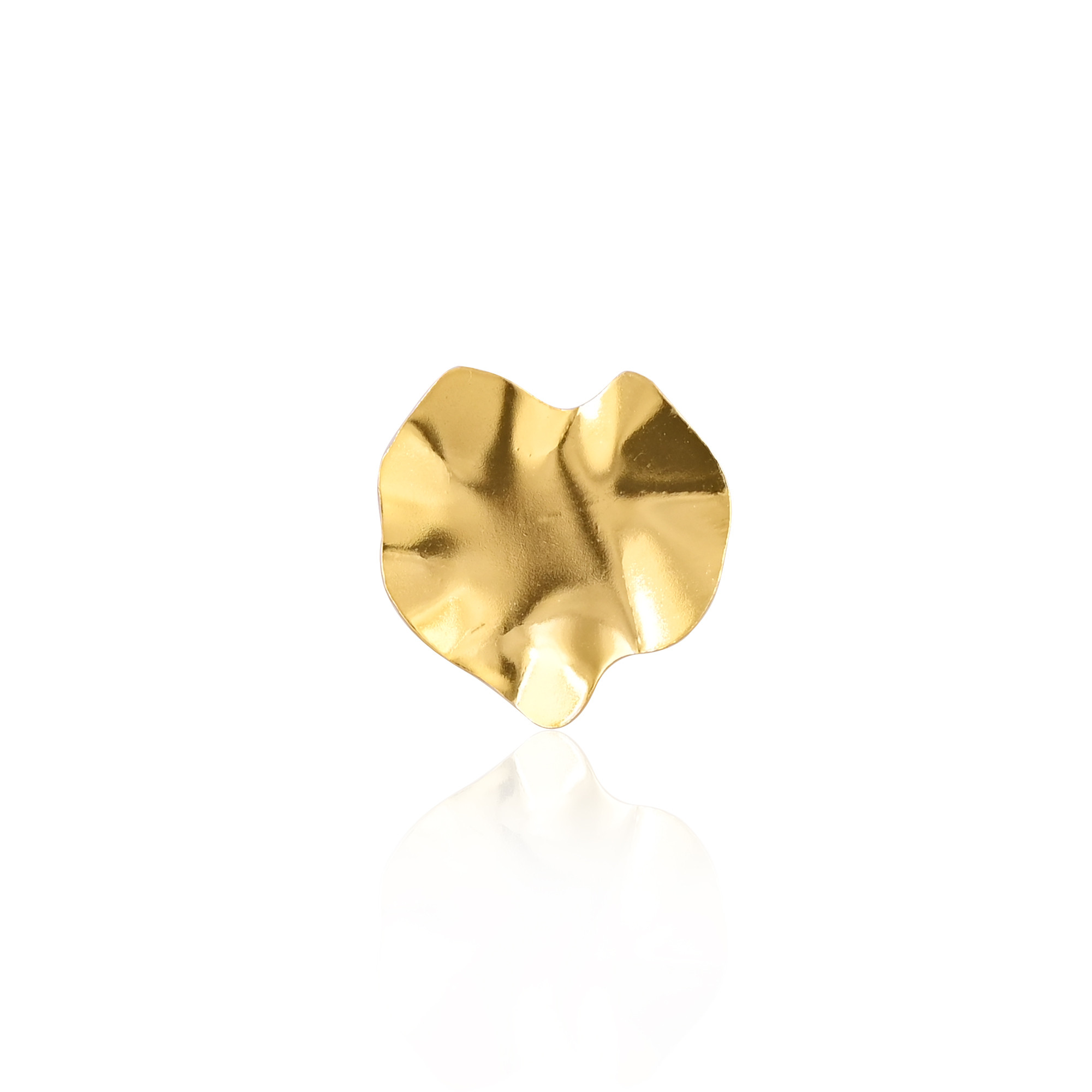 Yellow Gold Plated Brass Wholesale Lot 25 Pairs Adjustable Minimalist Handmade Designer Ring Trendy Ring