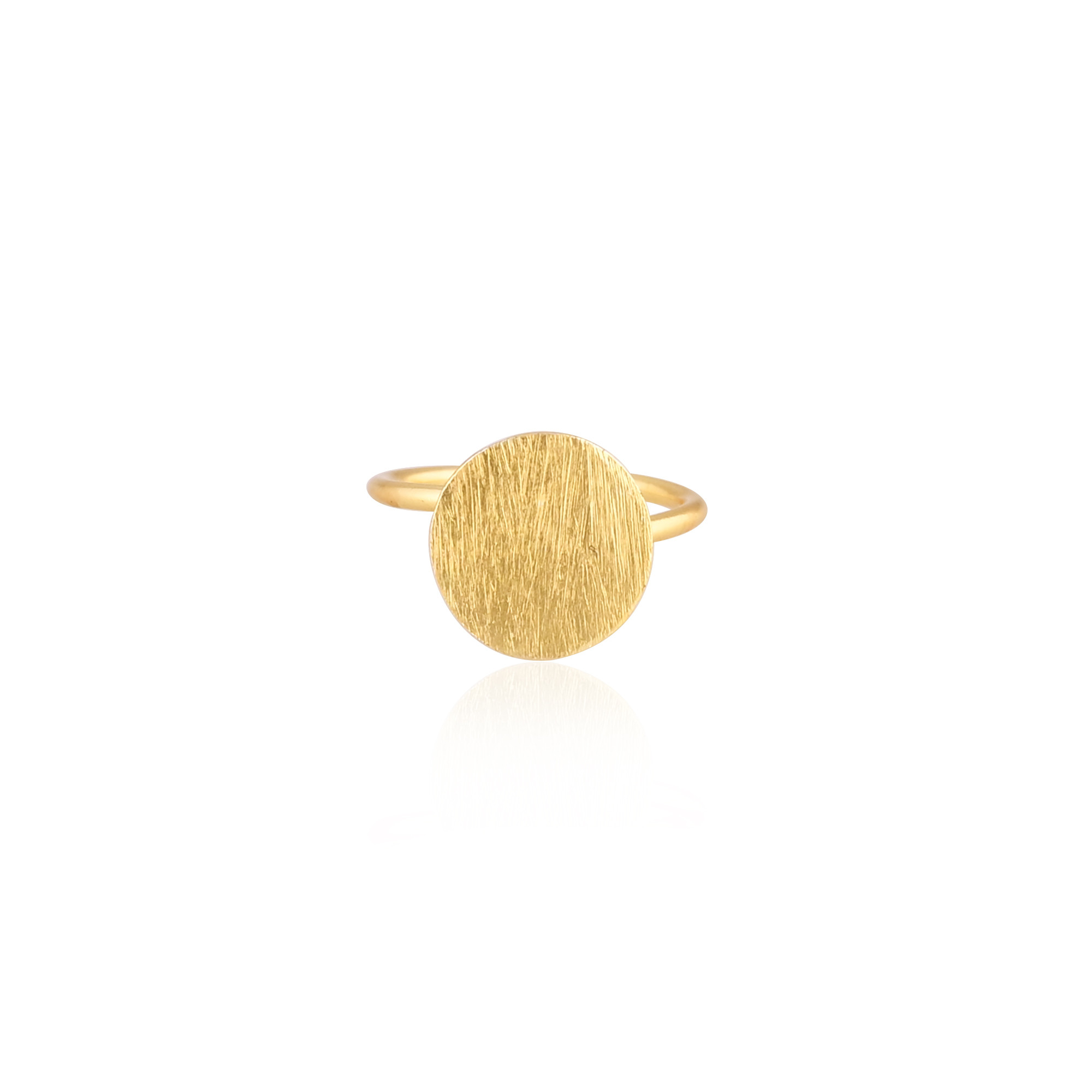 Wholesale Lot 25 Piece Handmade Minimalist Matte Finish Ring Yellow Gold Plated Brass Stackable Ring