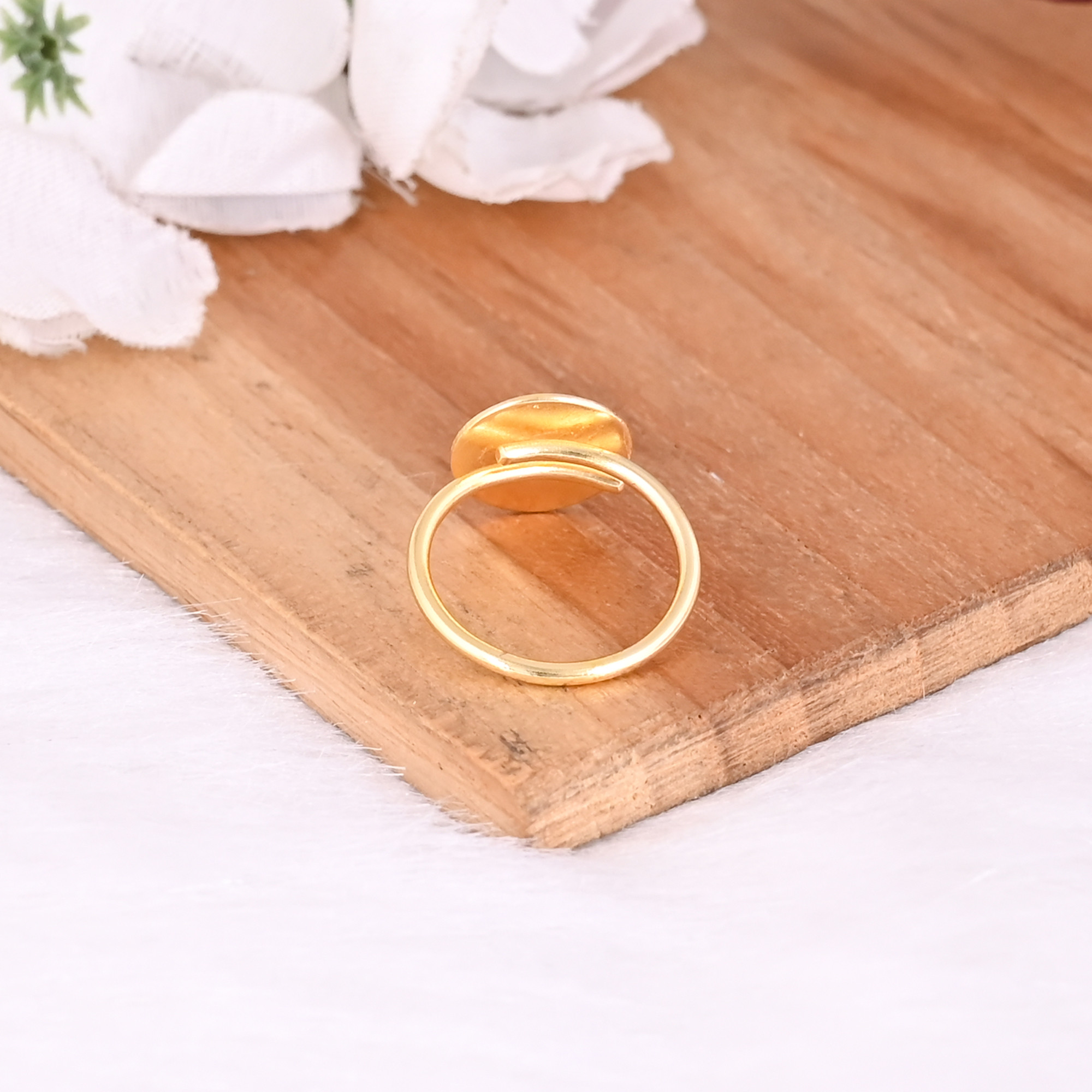 Wholesale Lot 25 Piece Handmade Minimalist Matte Finish Ring Yellow Gold Plated Brass Stackable Ring