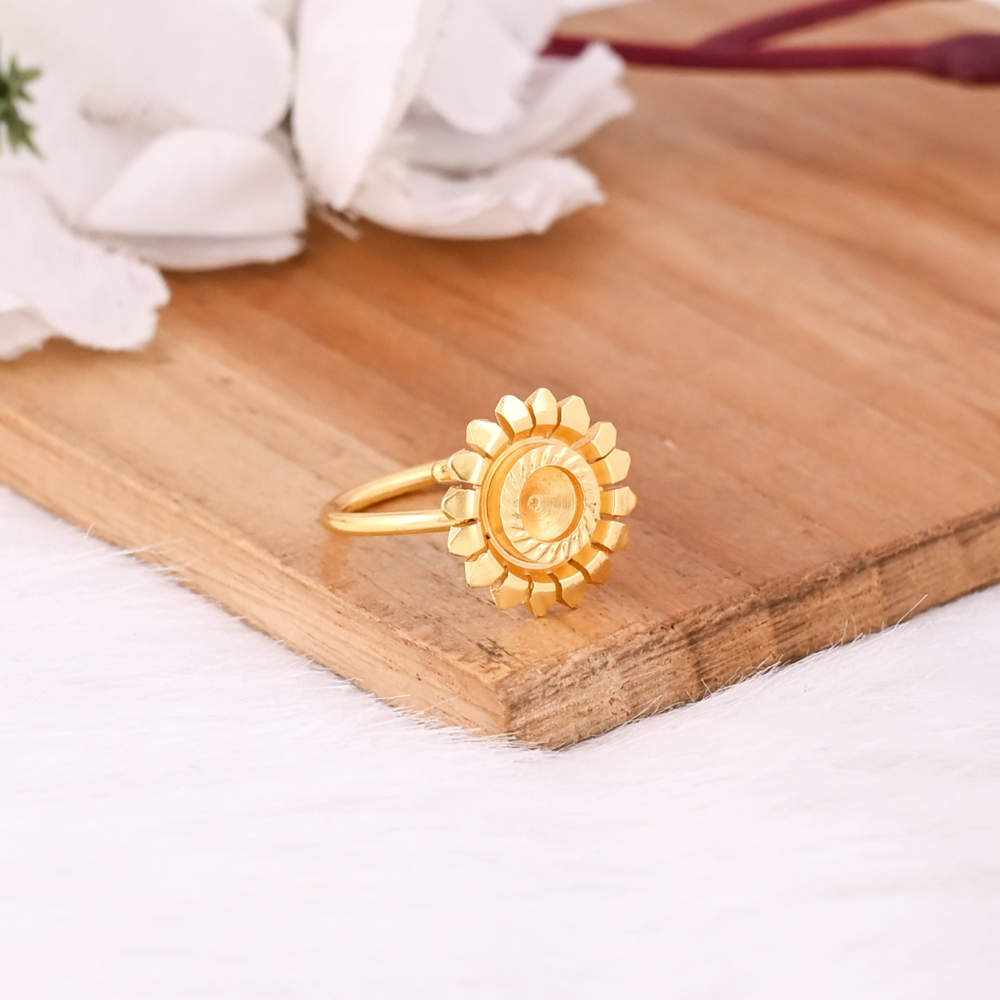 Wholesale Lot 25 Piece Yellow Gold Plated Plain Brass Handmade Floral Designer Anniversary Gift