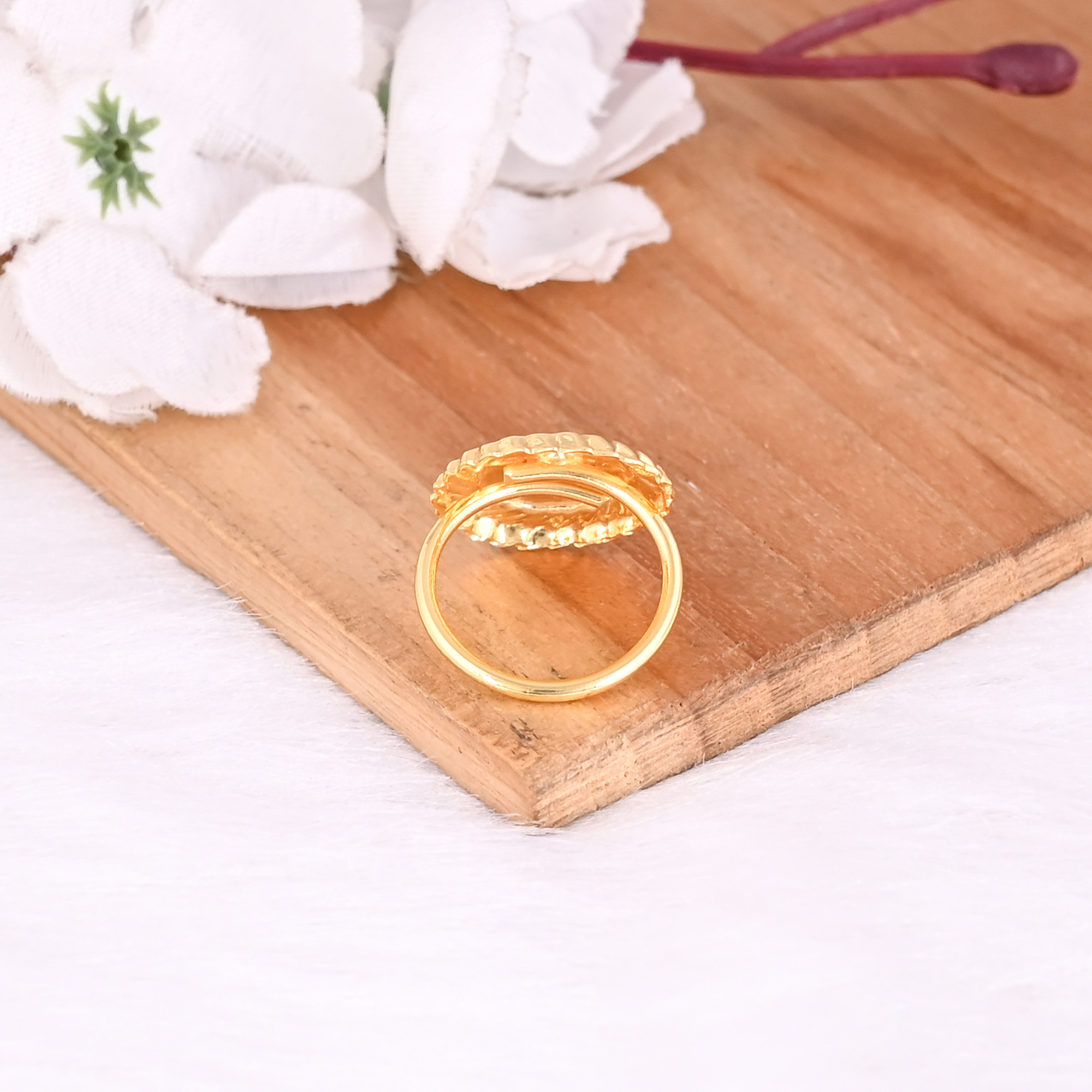 Wholesale Lot 25 Piece Yellow Gold Plated Brass Face Designer Ring Unique Gift Charm Jewelry
