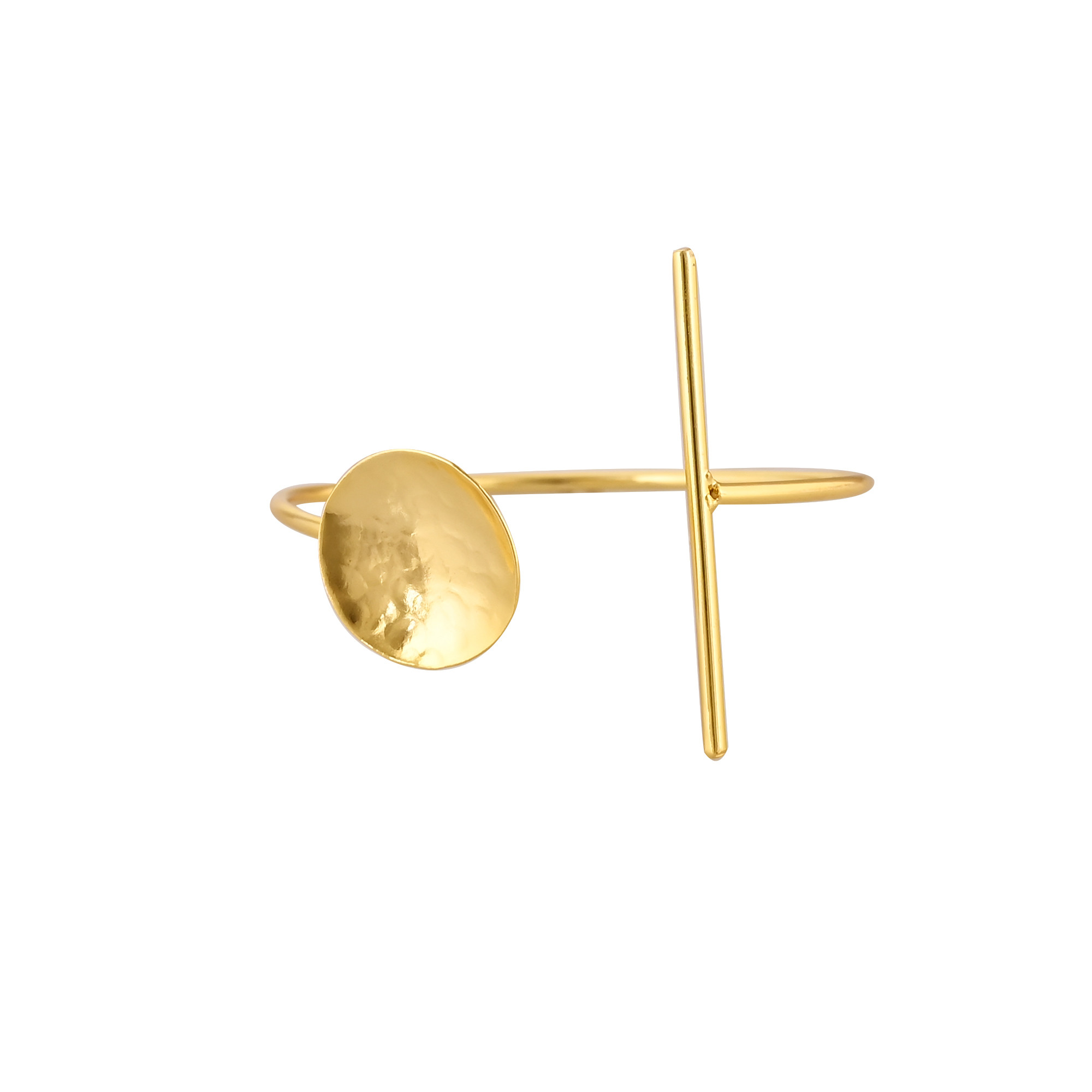 Gold Plated Brass Handmade Designer Women Bangle Handmade Designer Adjustable Cuff Bracelet