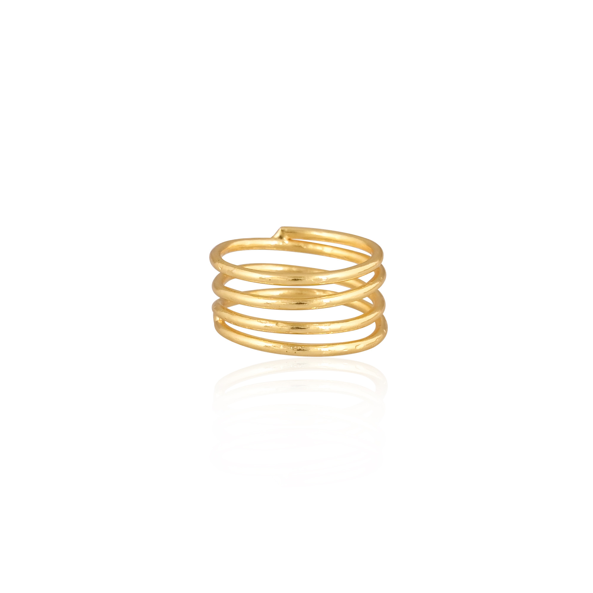 Wholesale Lot 25 Piece Yellow Gold Plated Plain Brass Handmade Designer Stackable Womens Ring Statement Ring Jewelry