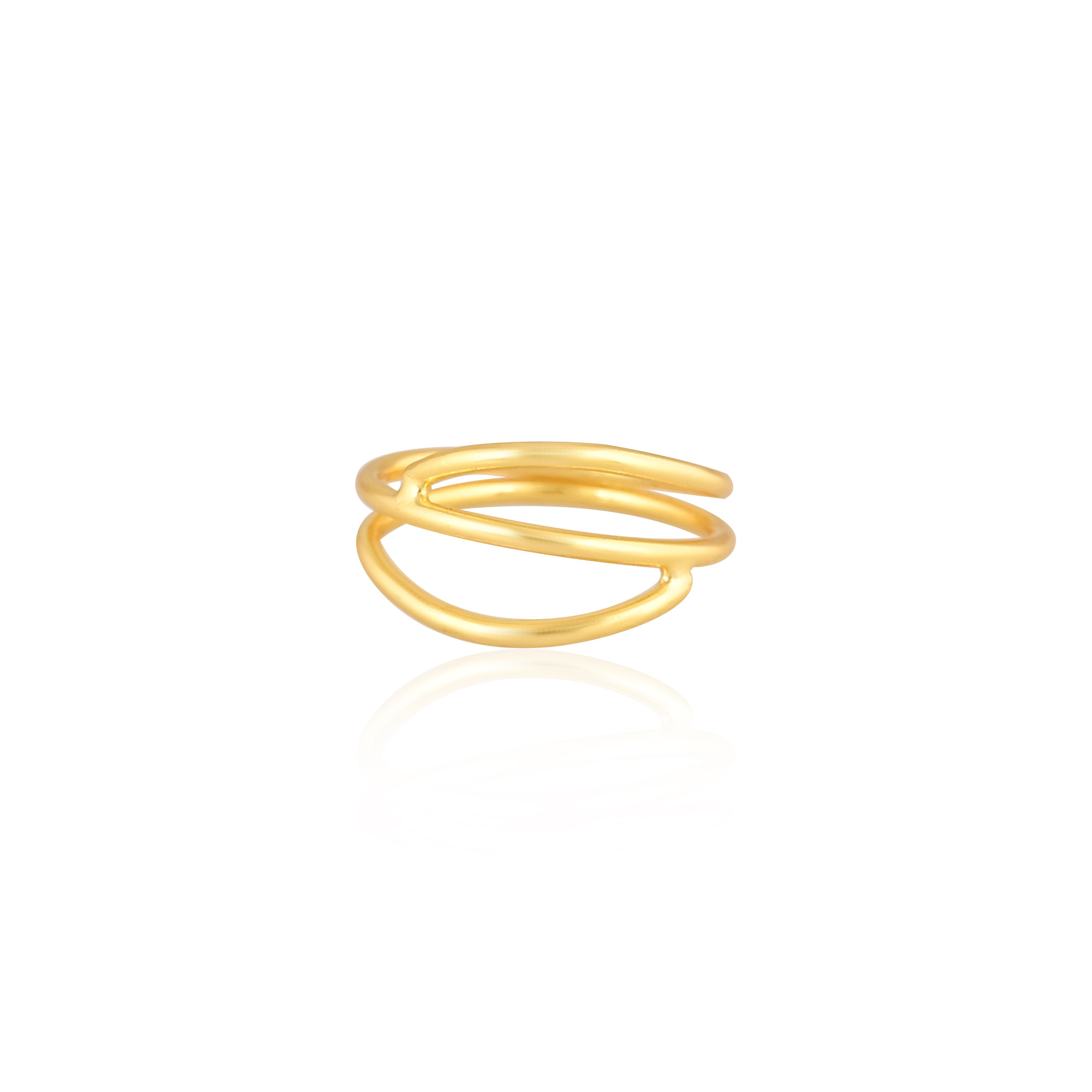 Wholesale Lot of 25 Yellow Gold Plated Brass Minimalist Designer Bohemian Stacking Band Ring Christmas Gifts