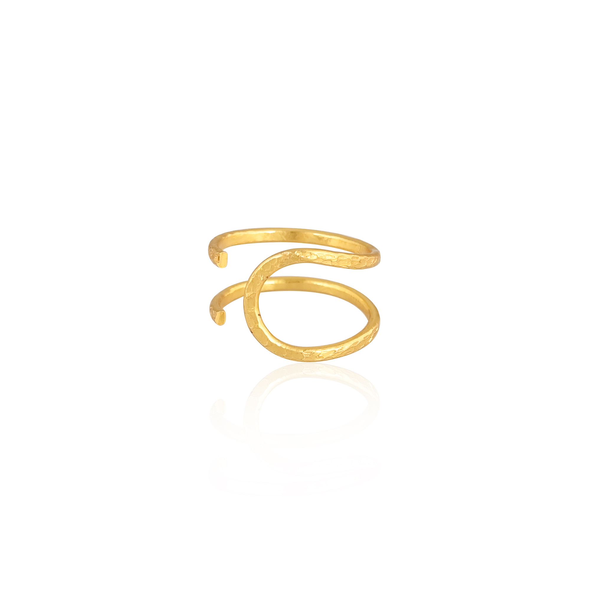 Wholesale Lot 25 Piece Yellow Gold Plated Brass Handmade Adjustable Boho Ring Perfect Gift For Her