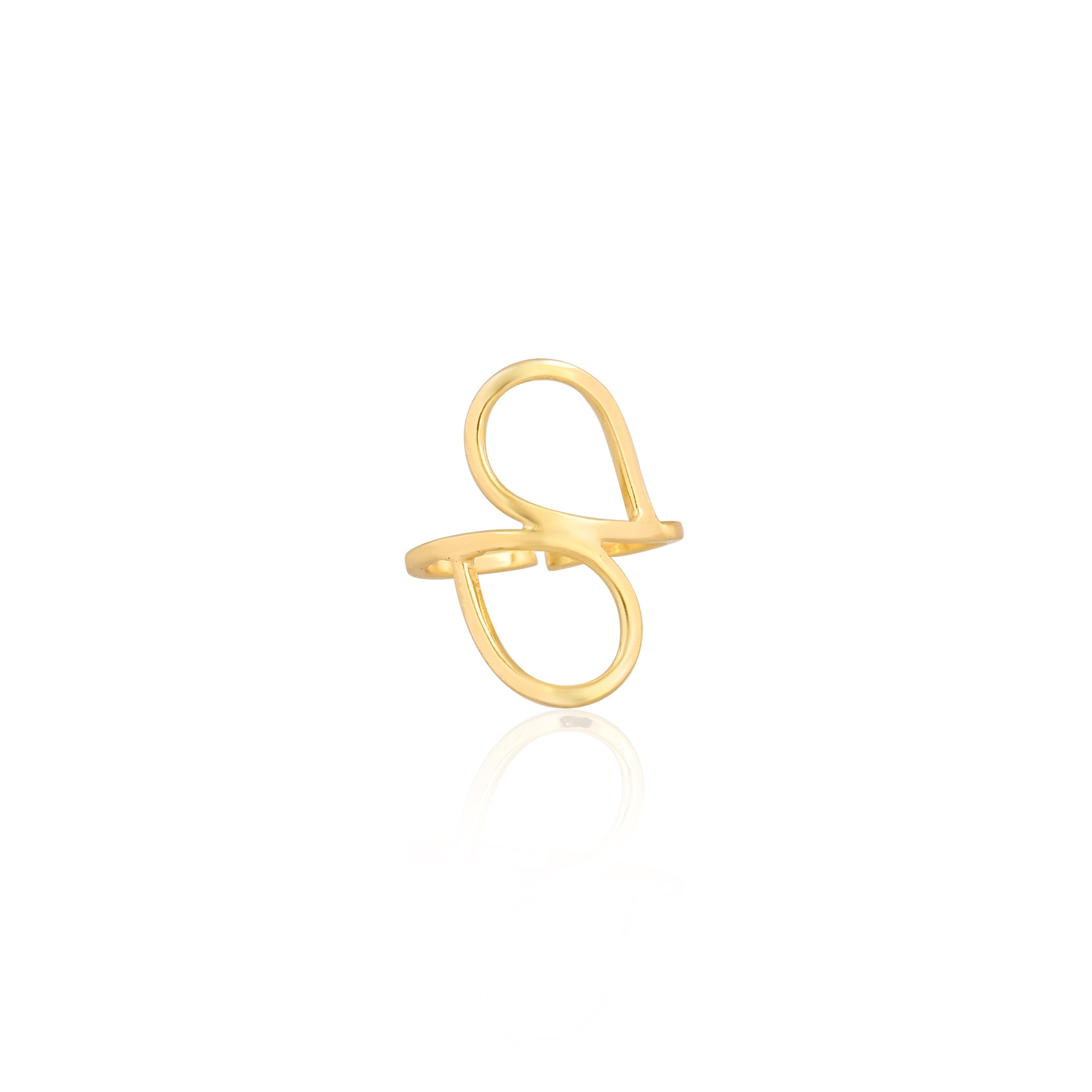 Wholesale Lot 25 Piece Yellow Gold Plated Plain Brass Handmade Designer Minimalist Ring Stackable Ring
