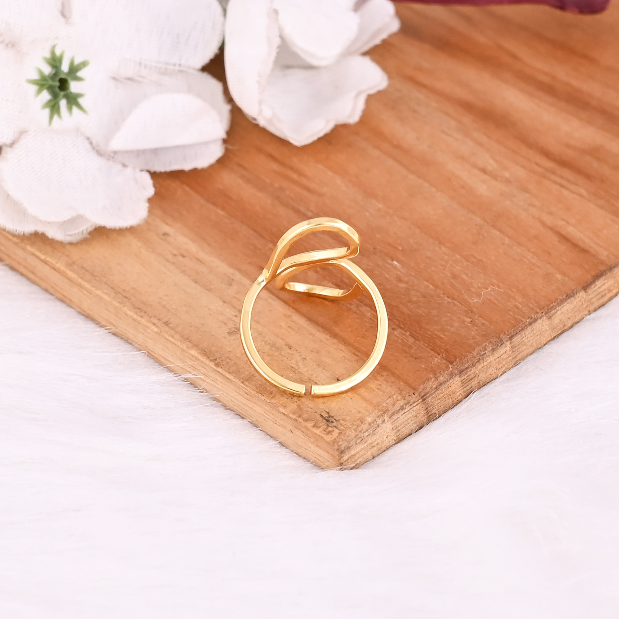 Wholesale Lot 25 Piece Yellow Gold Plated Plain Brass Handmade Designer Minimalist Ring Stackable Ring