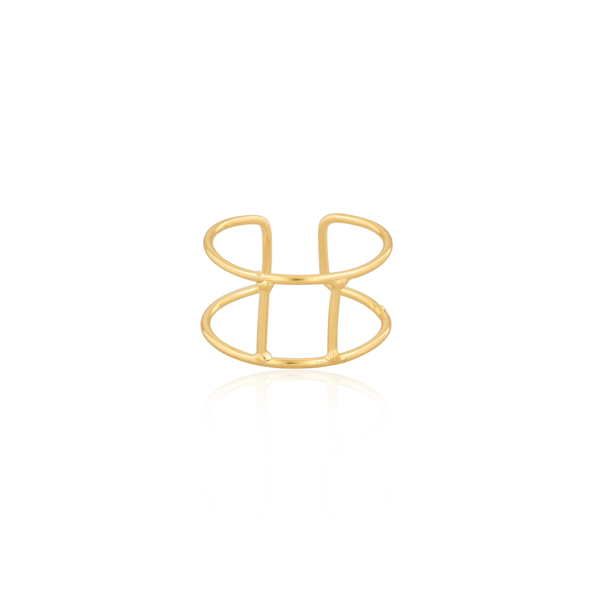 Wholesale Lot of 25 Yellow Gold Plated Minimalist Brass Rings Handmade Designer Adjustable Ring
