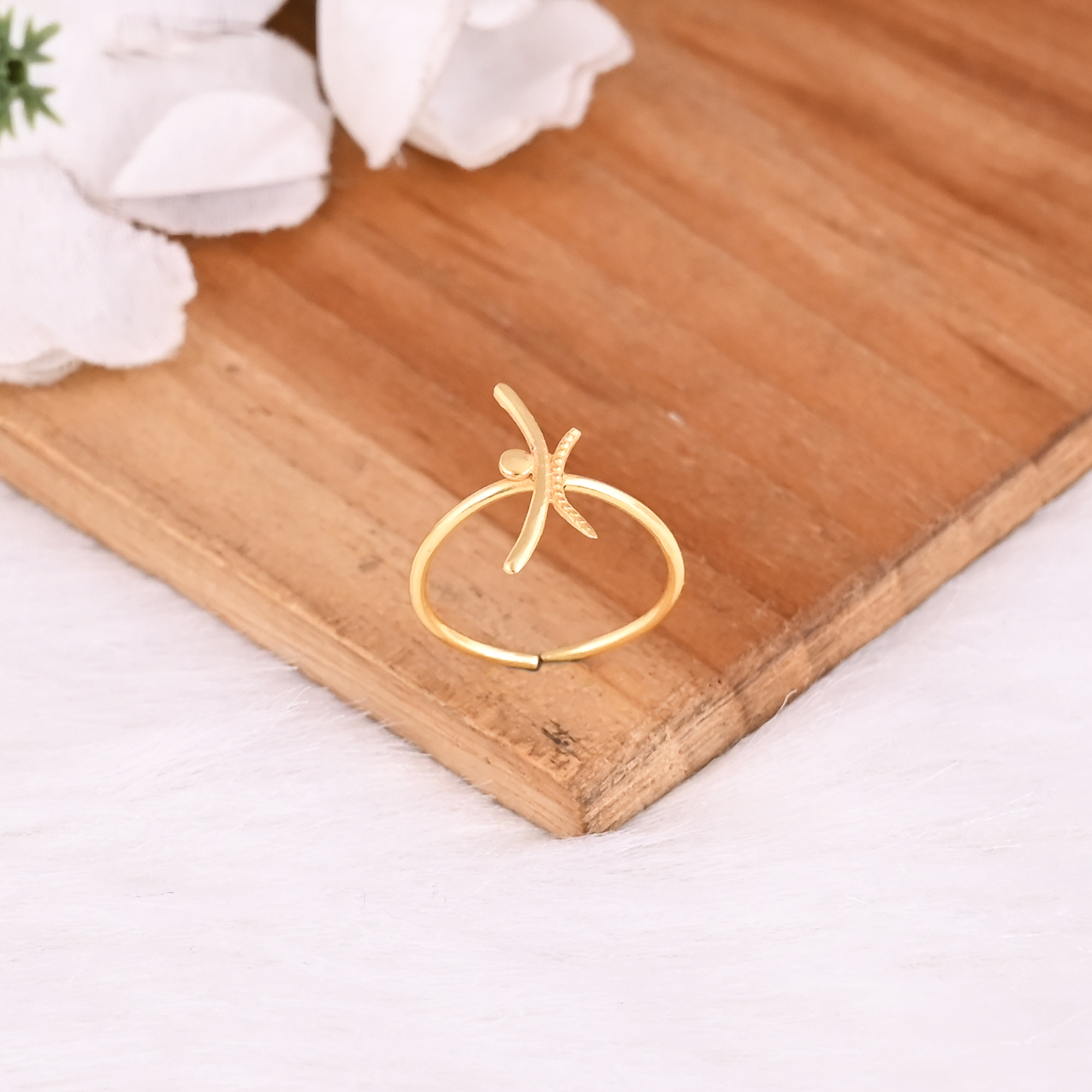Wholesale Lot 25 Piece Yellow Gold Plated Brass Handmade Designer Ring Stacking Ring Minimalist Adjustable Ring Jewelry