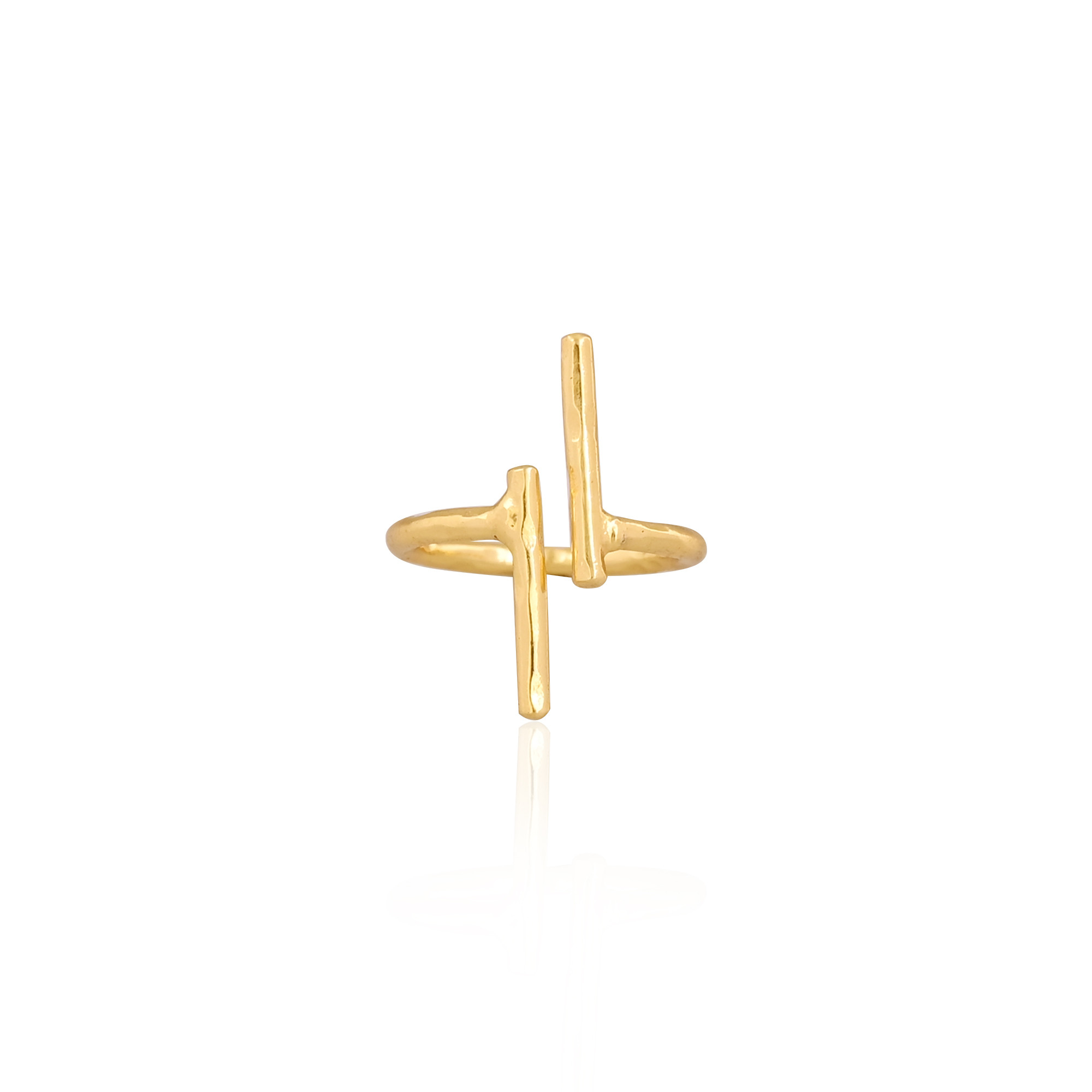 Wholesale Lot 25 Piece Yellow Gold Plated Brass Handmade Stackable Designer Ring Minimalist Jewelry Dainty Ring Brass Jewelry
