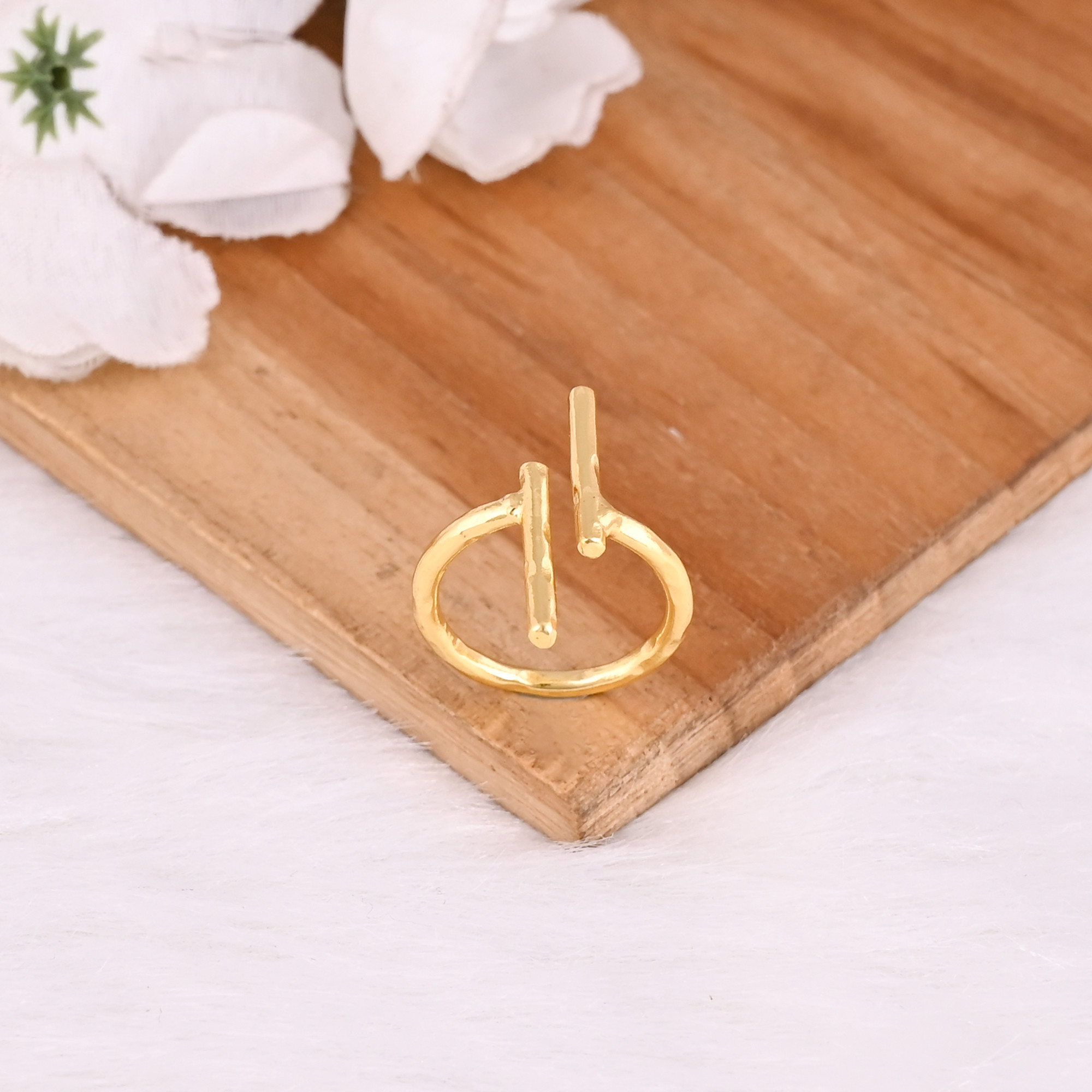 Wholesale Lot 25 Piece Yellow Gold Plated Brass Handmade Stackable Designer Ring Minimalist Jewelry Dainty Ring Brass Jewelry